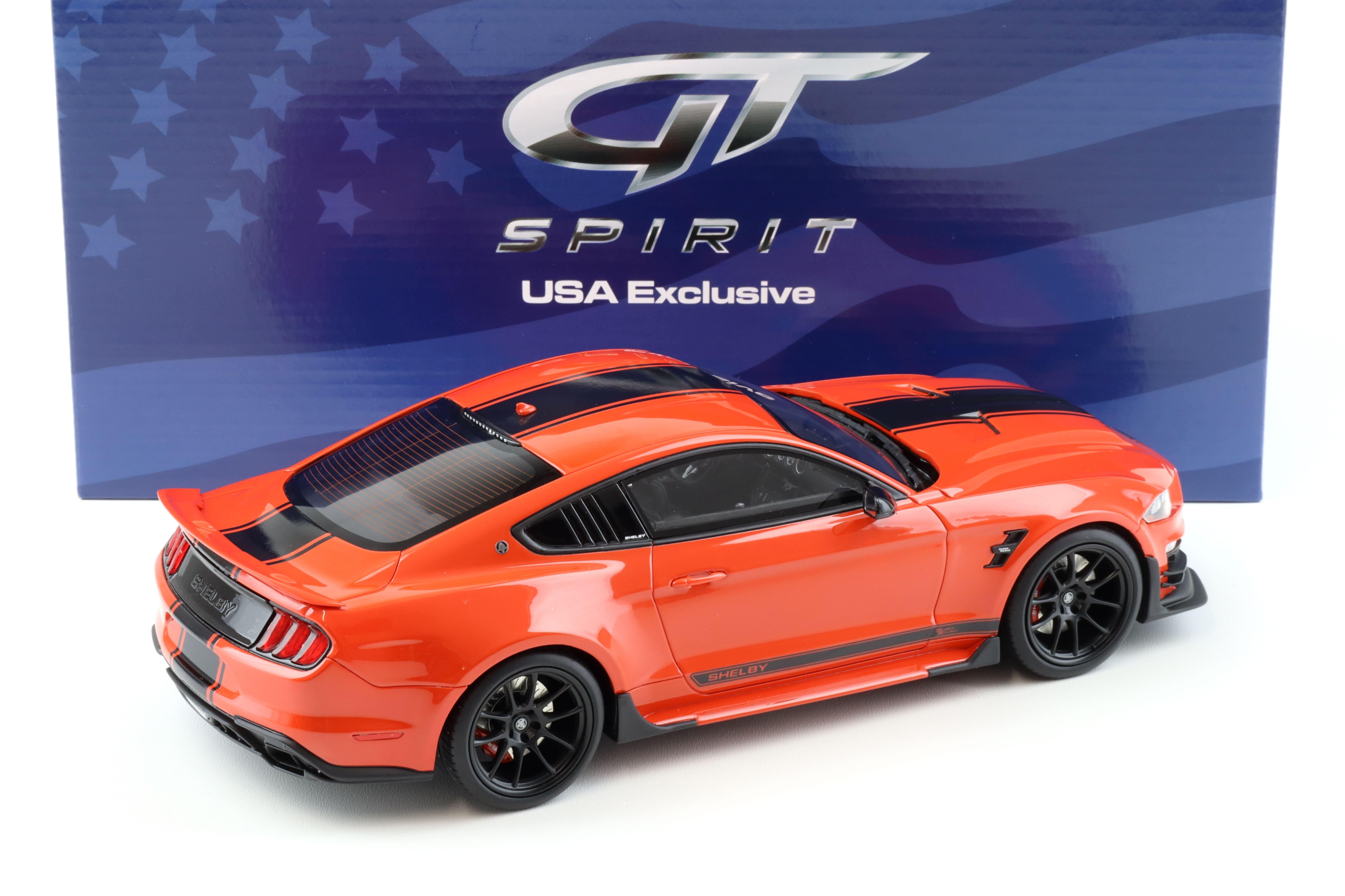 1:18 GT Spirit ACME US058 Shelby Super Snake Coupe 2021 Code orange/ black stripe