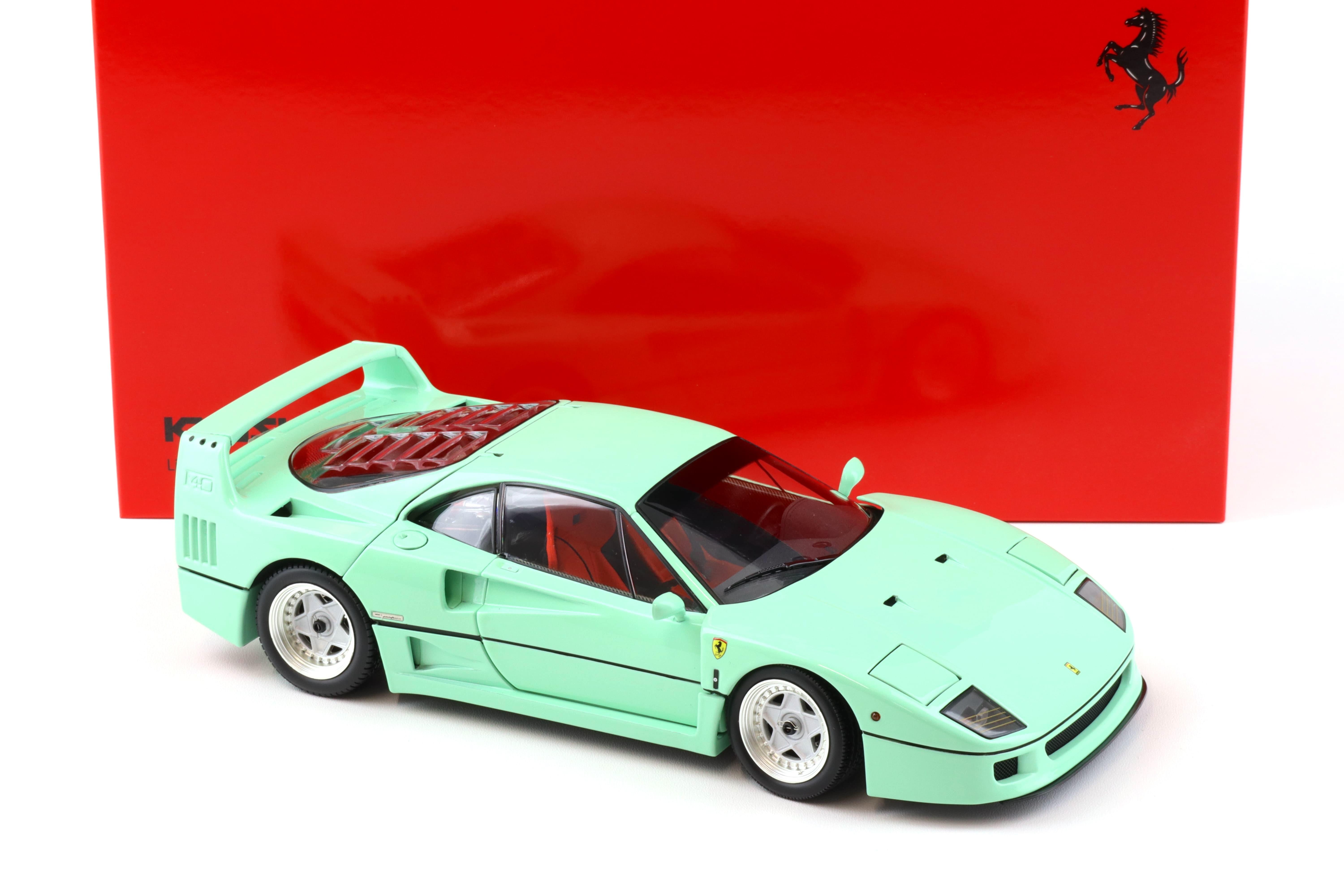 1:18 Kyosho 1987 Ferrari F40 Coupe mint green 08416MG Die-Cast