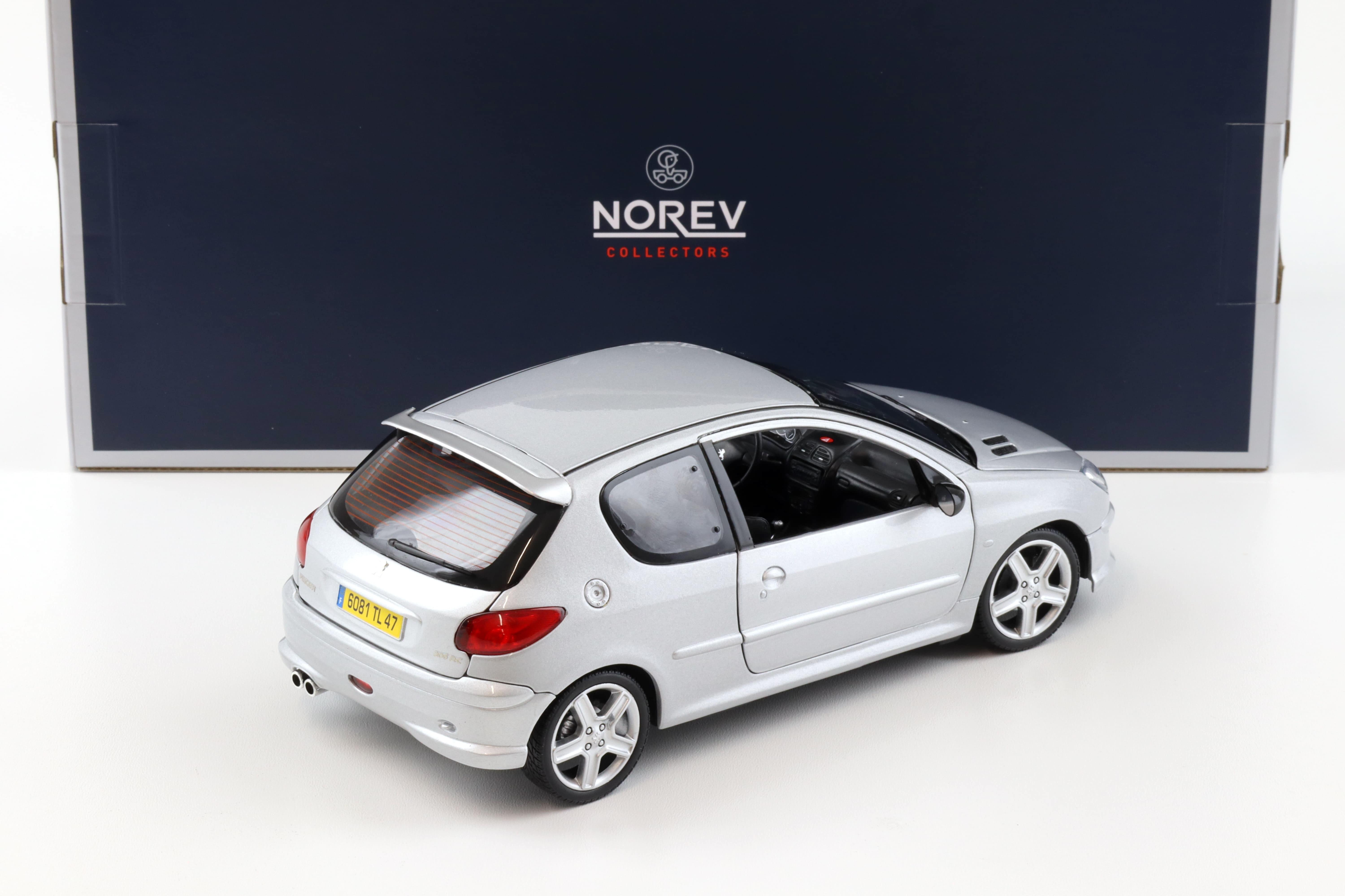 1:18 Norev Peugeot 206 RC Aluminium silver metallic 2003