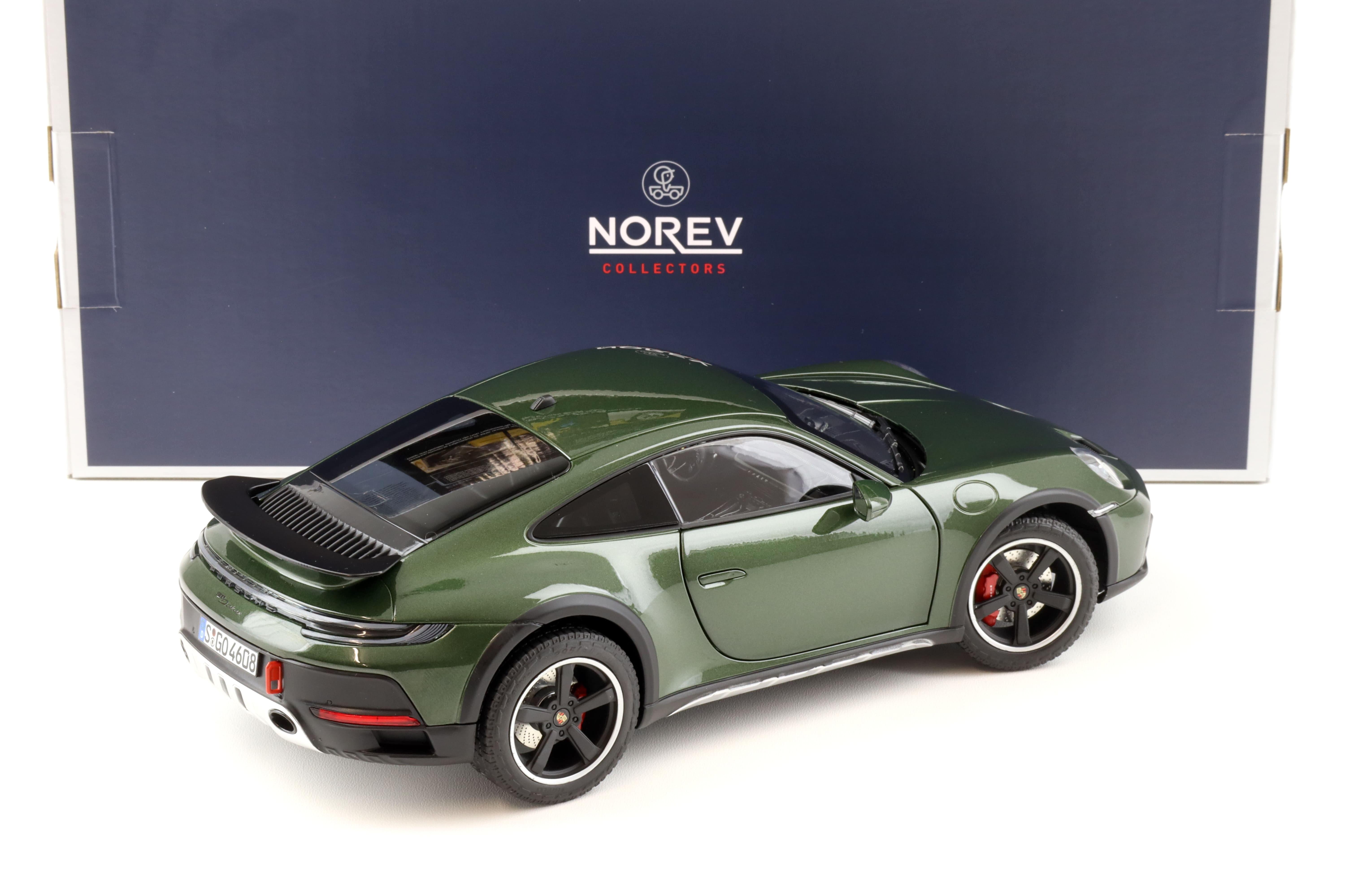 1:18 Norev Porsche 911 (992) Dakar Coupe 2023 Oakgreen metallic