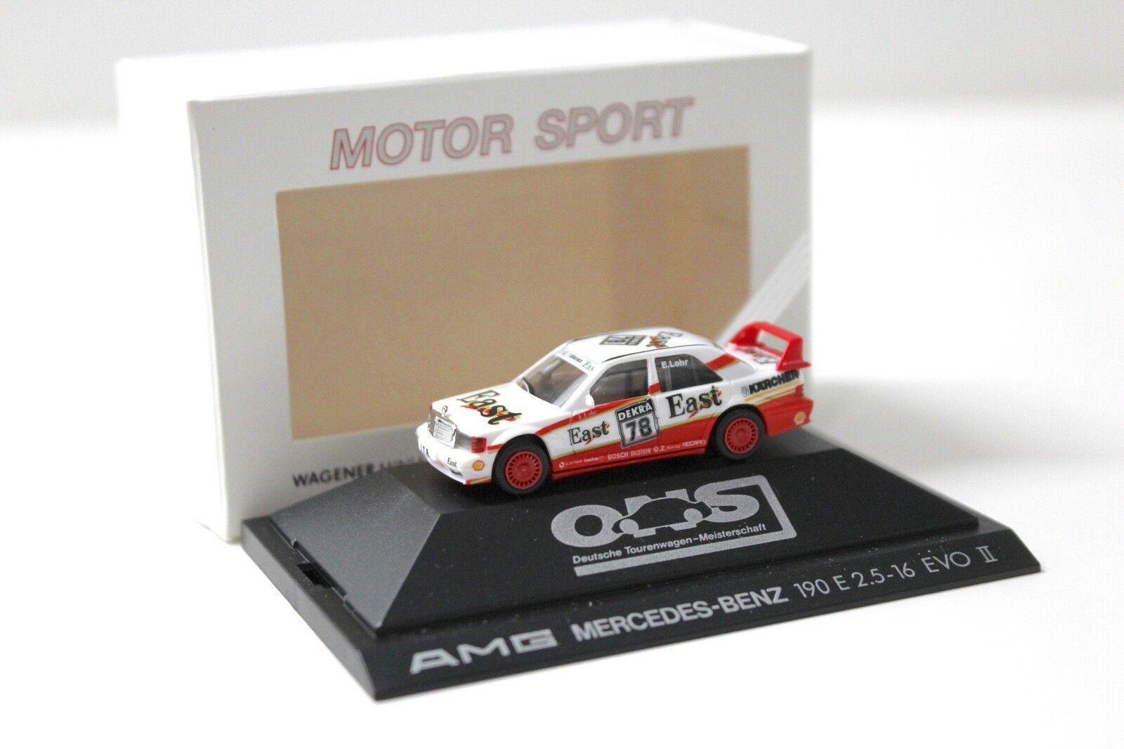 1:87 Herpa AMG Mercedes 190E 2.5-16V EVO II EAST Lohr #78