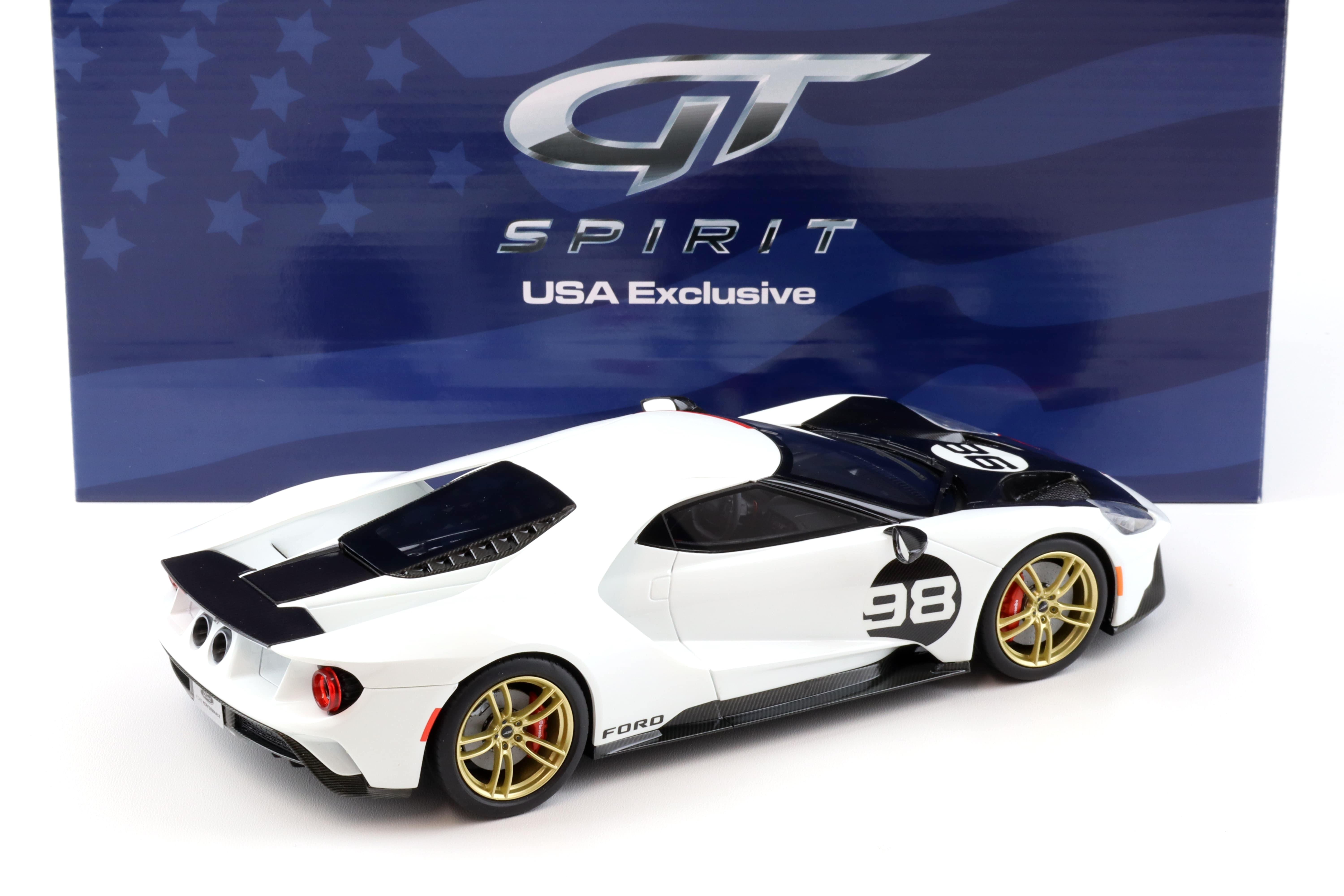 1:18 GT Spirit ACME US037 Ford GT Heritage Edition #98 frozen white 2021