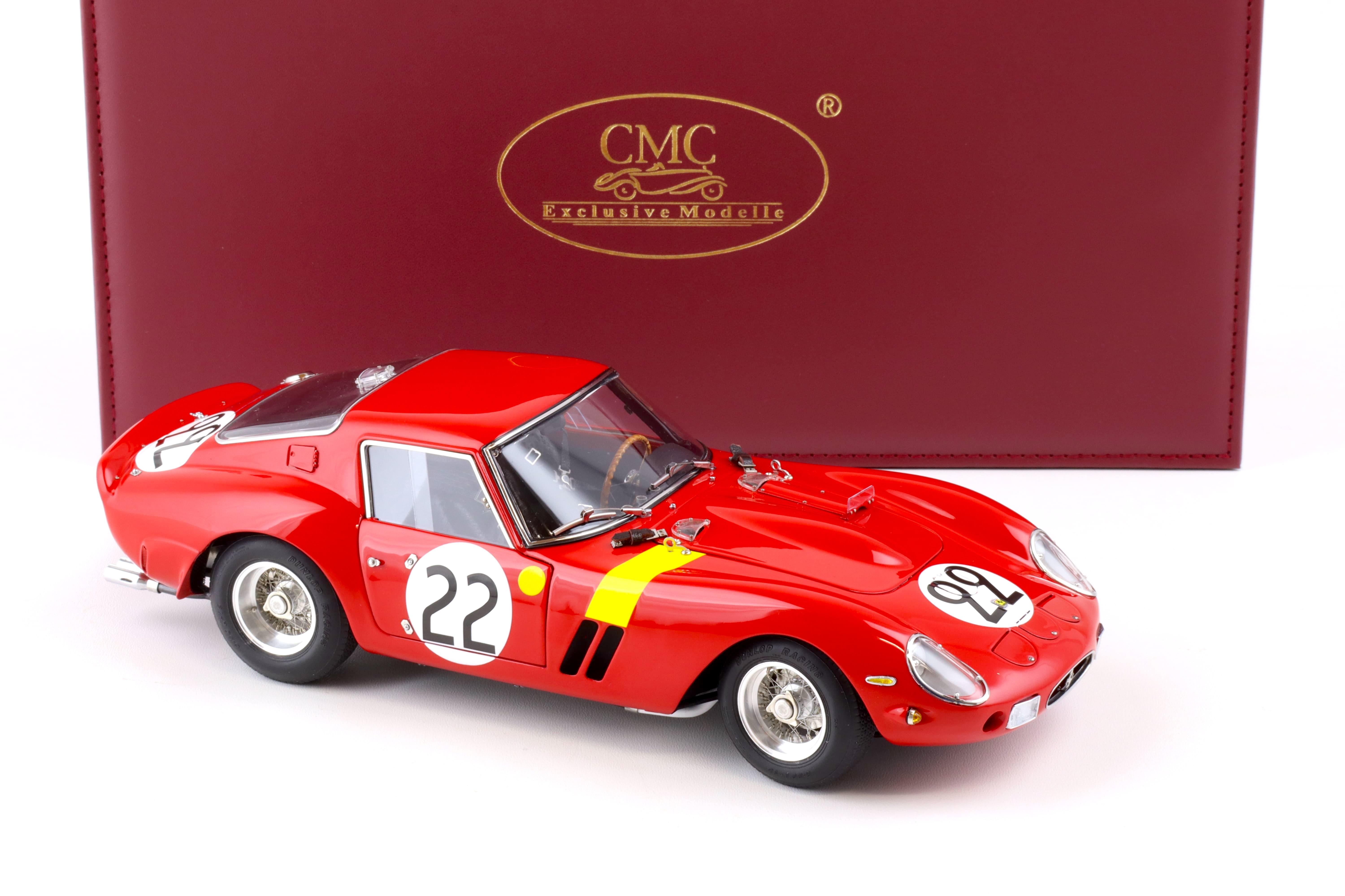 1:18 CMC Ferrari 250 GTO 24h Le Mans 1962 Beurlys/Elde/Mason #22 red M-253