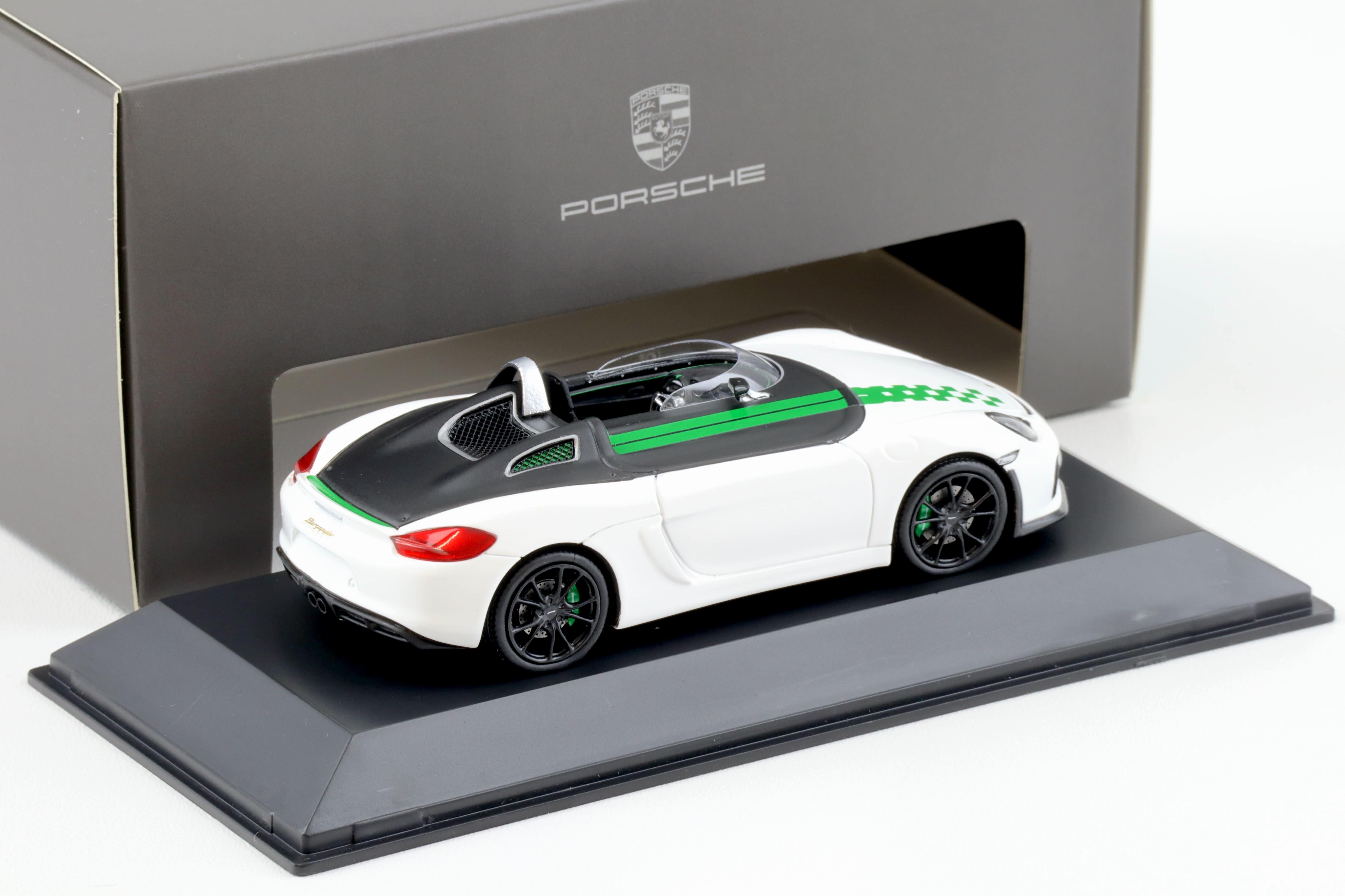 1:43 Spark Porsche Boxster Bergspyder white/ green Limited WAP DEALER