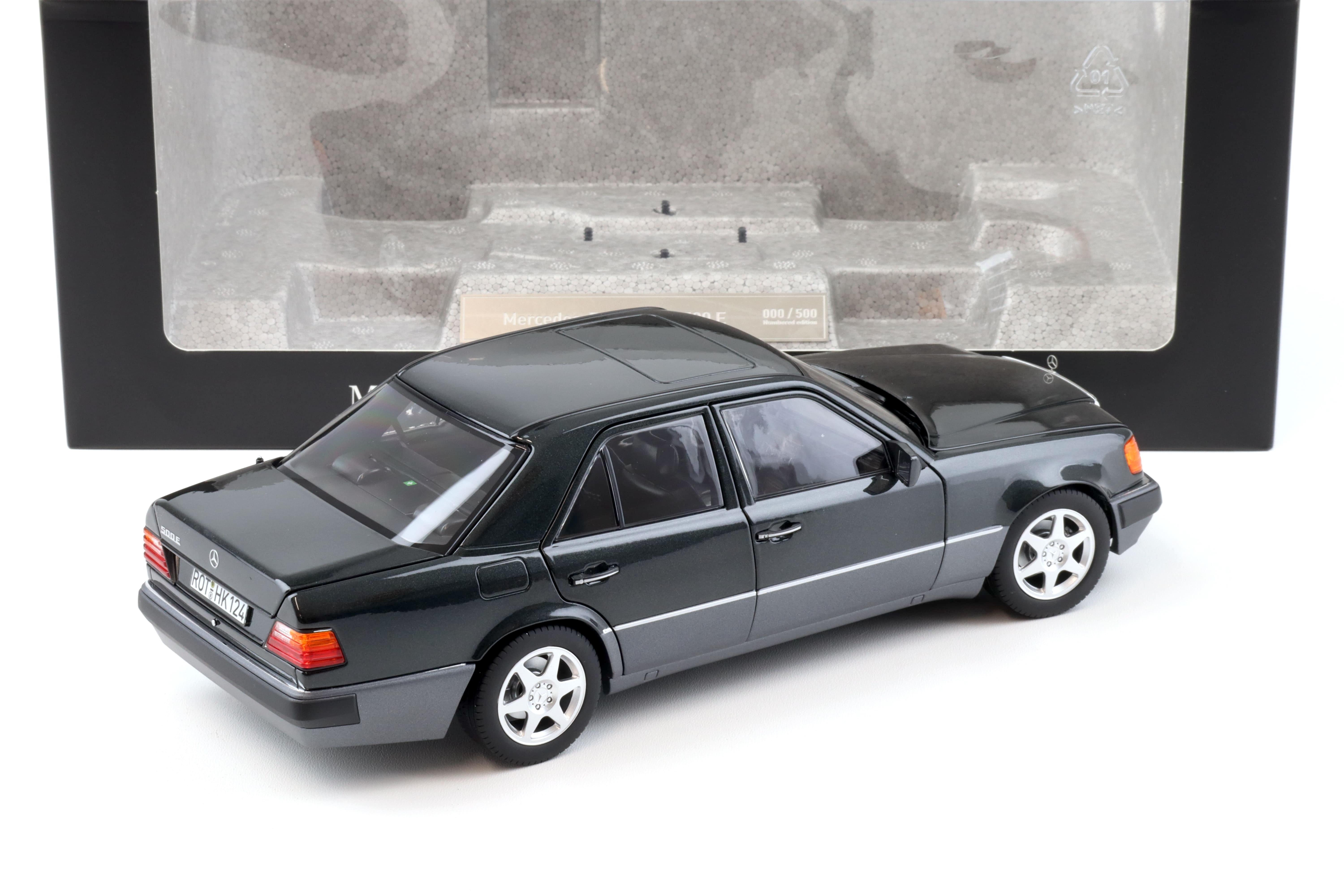 PREORDER: 1:18 Norev Mercedes 500 E W124 Limousine blue-black metallic DEALER VERSION