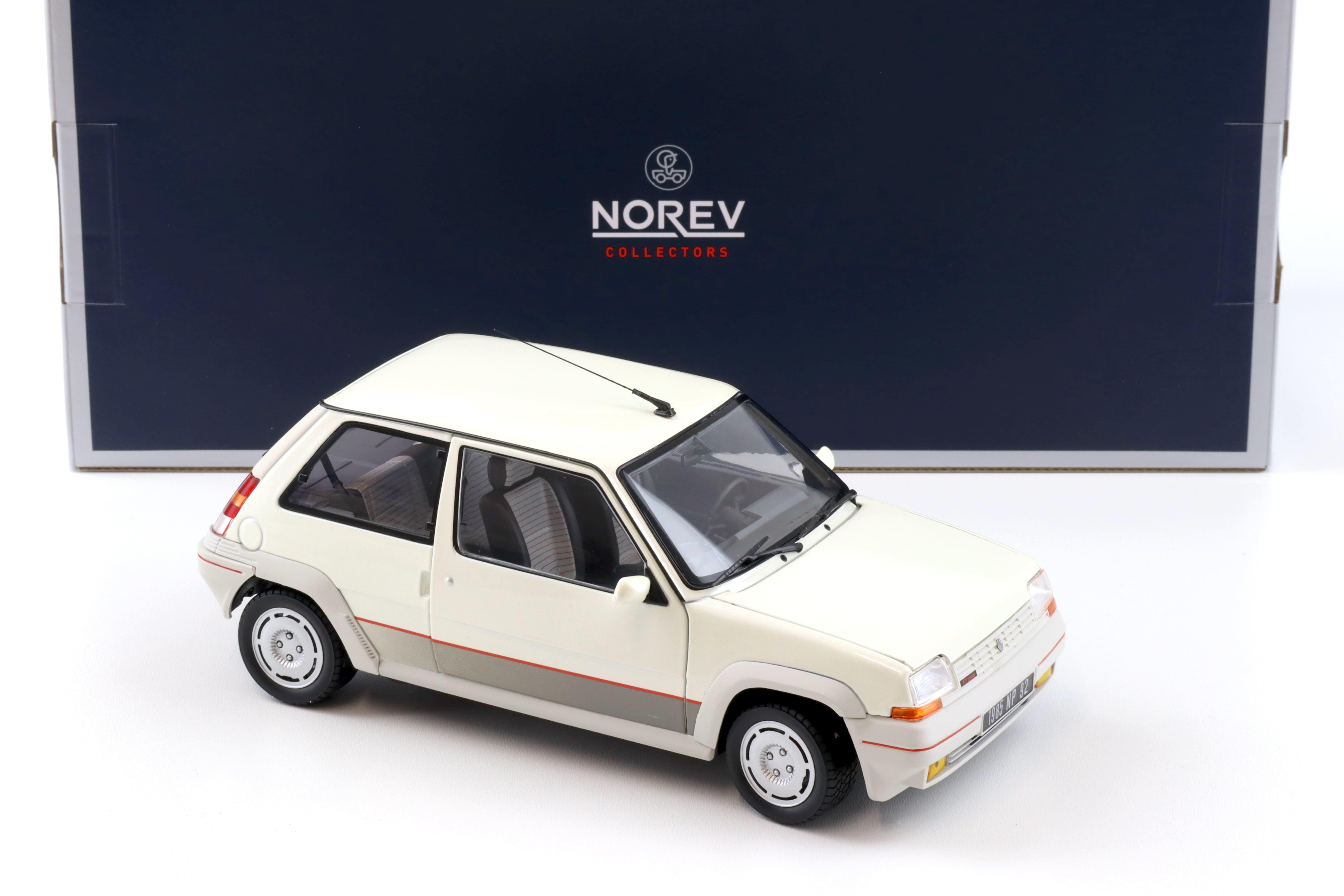 1:18 Norev Renault 5 GT Turbo Phase 1 pearl white 1985