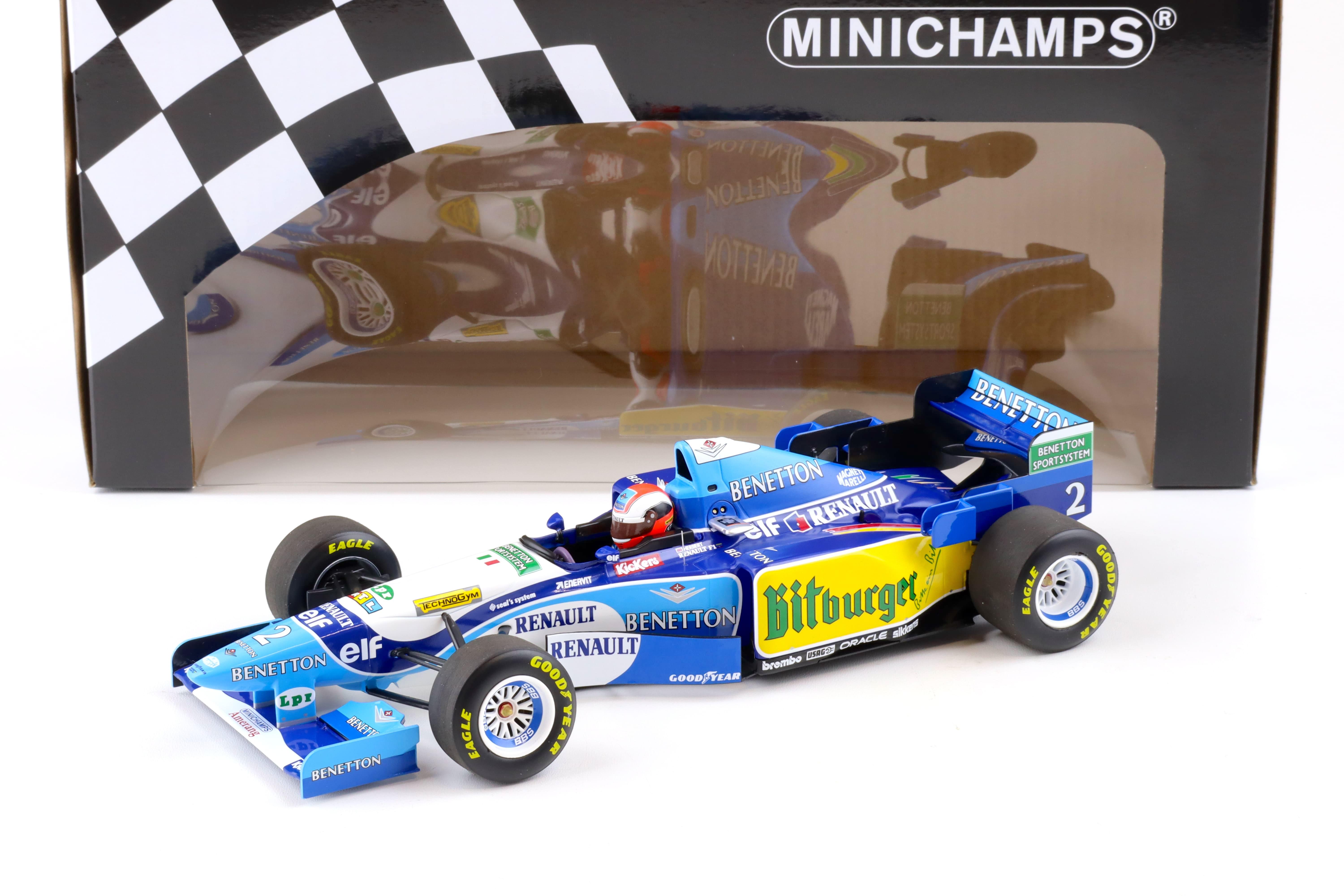 1:18 Minichamps Benetton Renault B195 Johnny Herbert Winner British GP 1995