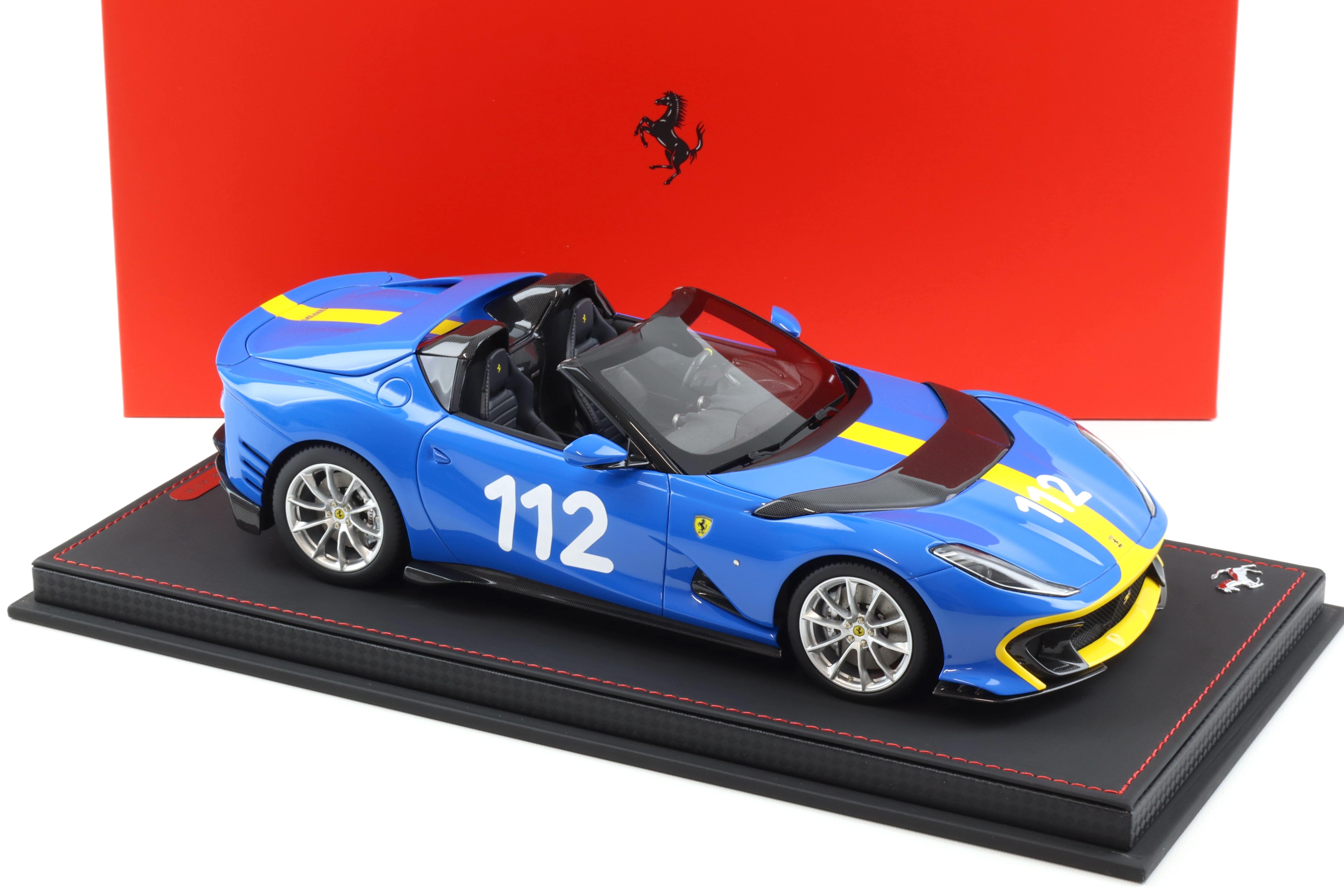 1:18 BBR Ferrari 812 Competizione A Aperta French Racing blue - Limited 90 pcs.