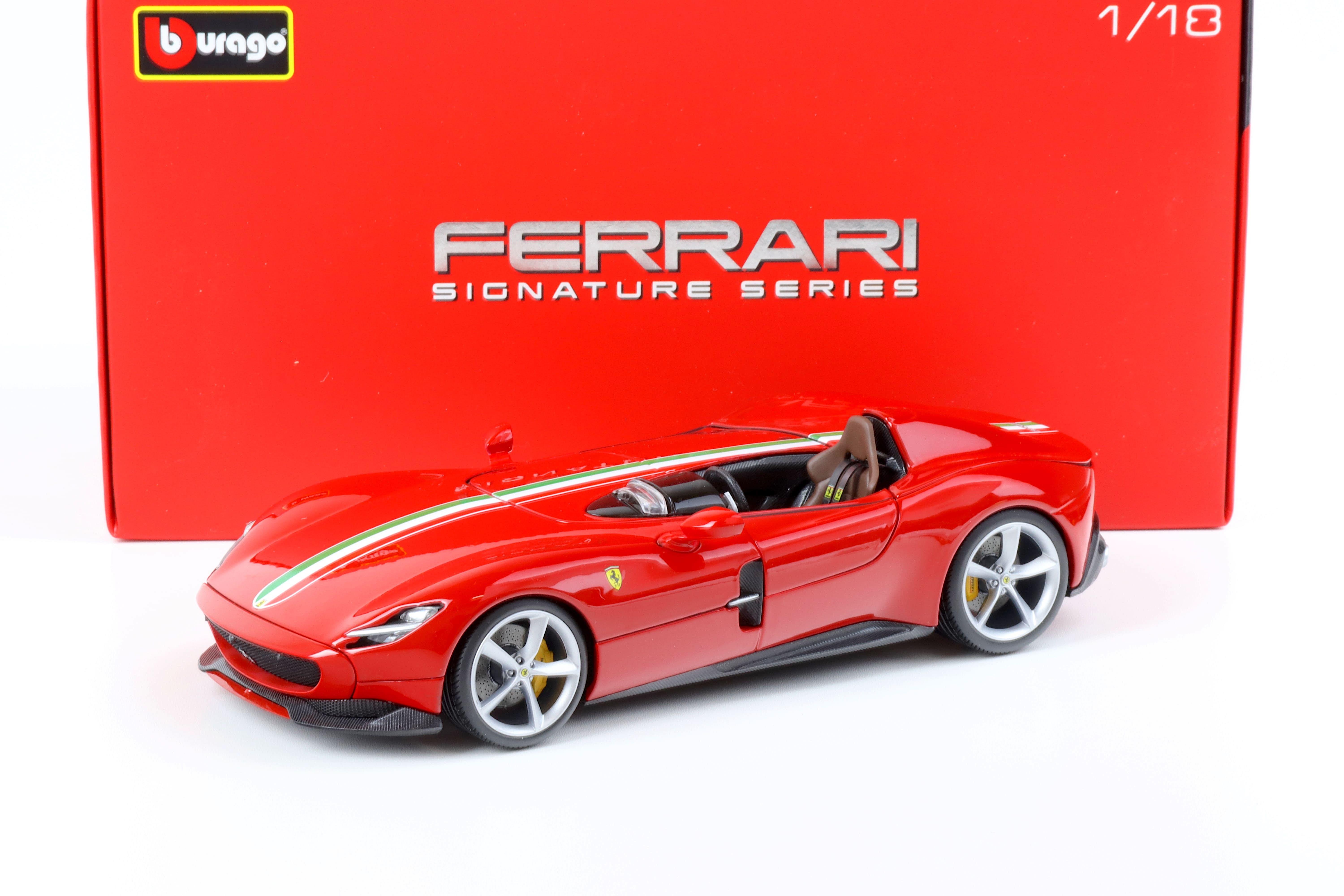 1:18 Bburago Signature Ferrari Monza SP1 red/ Italian flag 2019