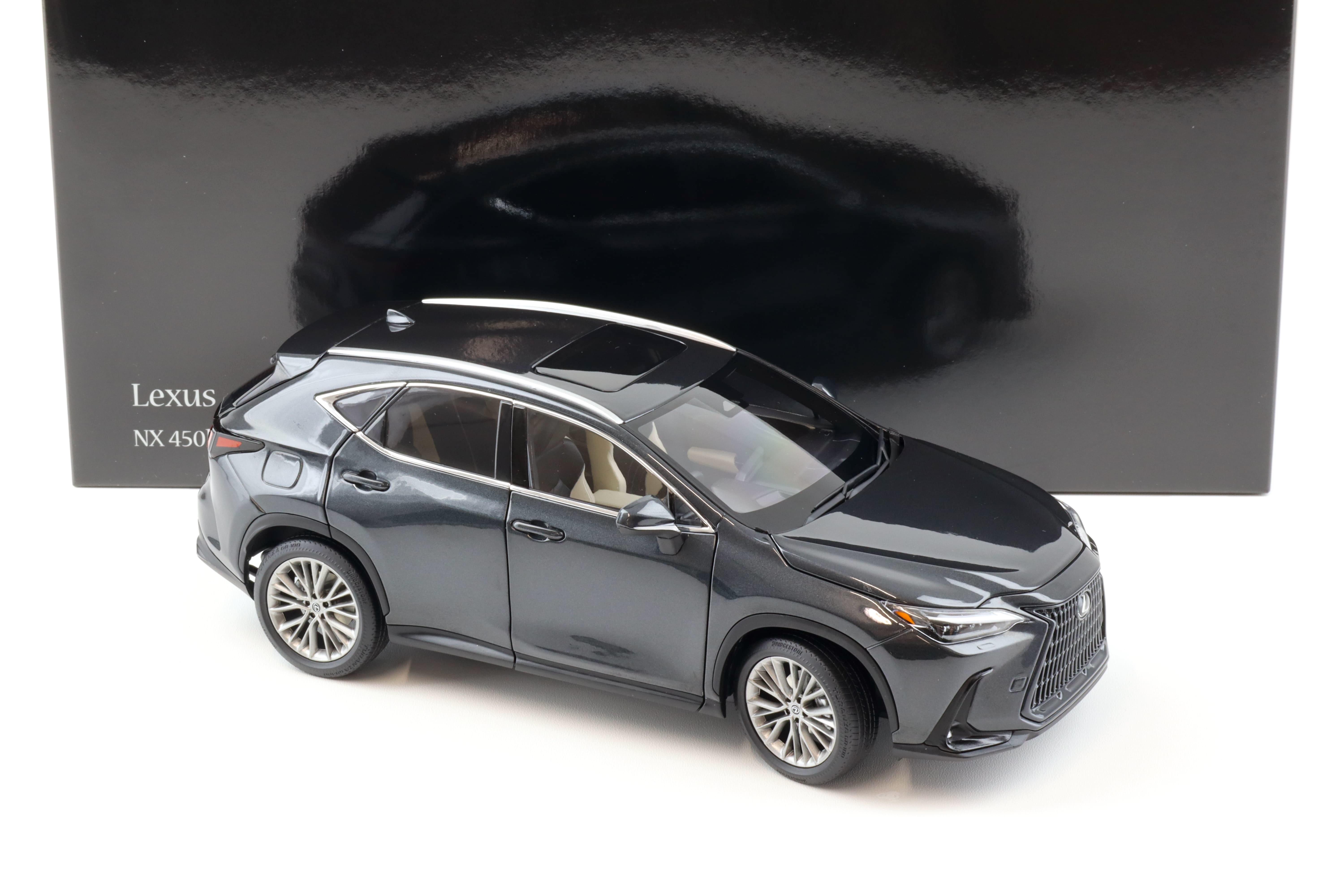 1:18 Kyosho Lexus NX 450h+ SUV 2022 Graphite Black GF Diecast/ full openings 08968GBK