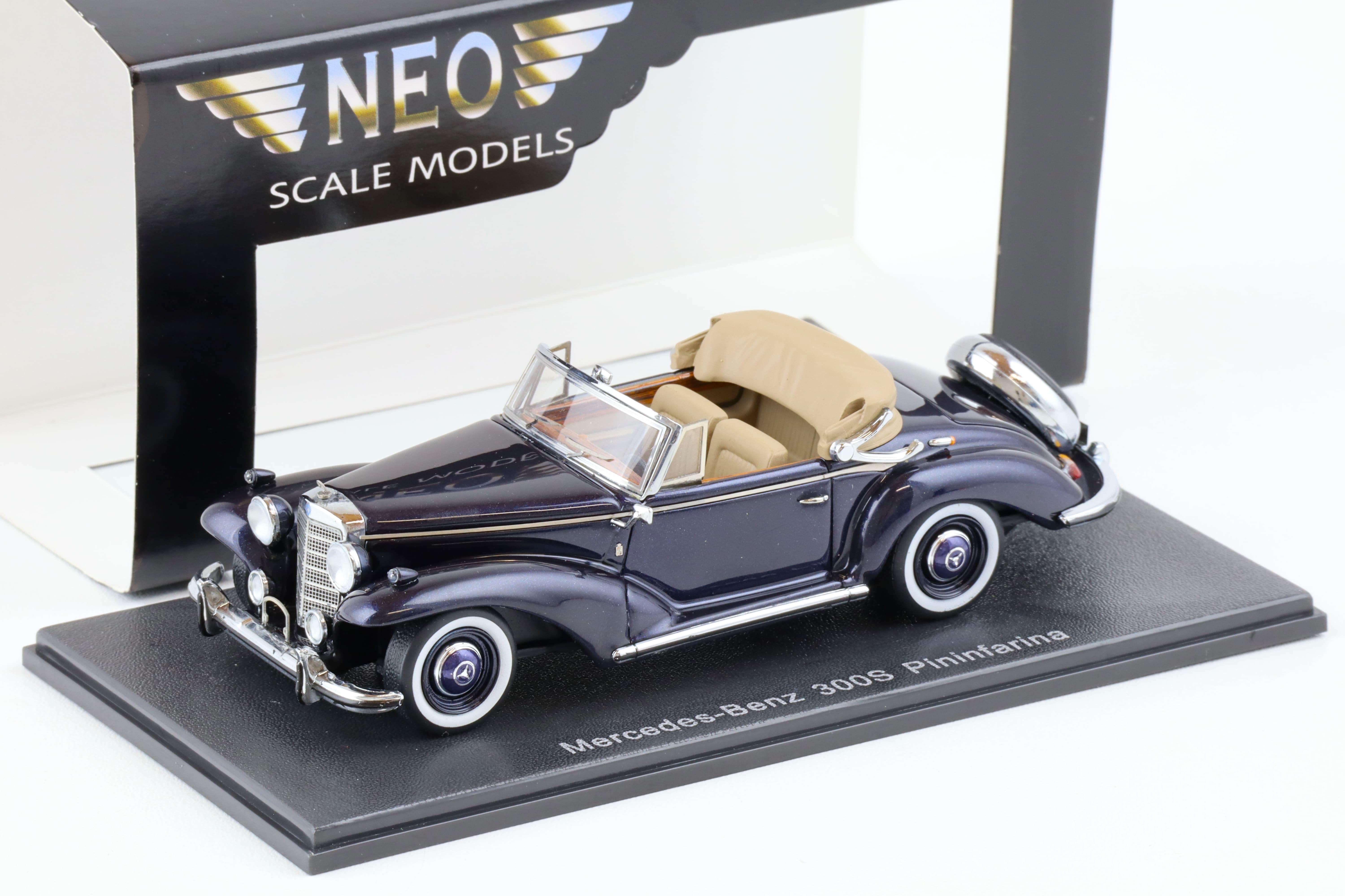 1:43 NEO Mercedes 300S Pininfarina Convertible dark blue