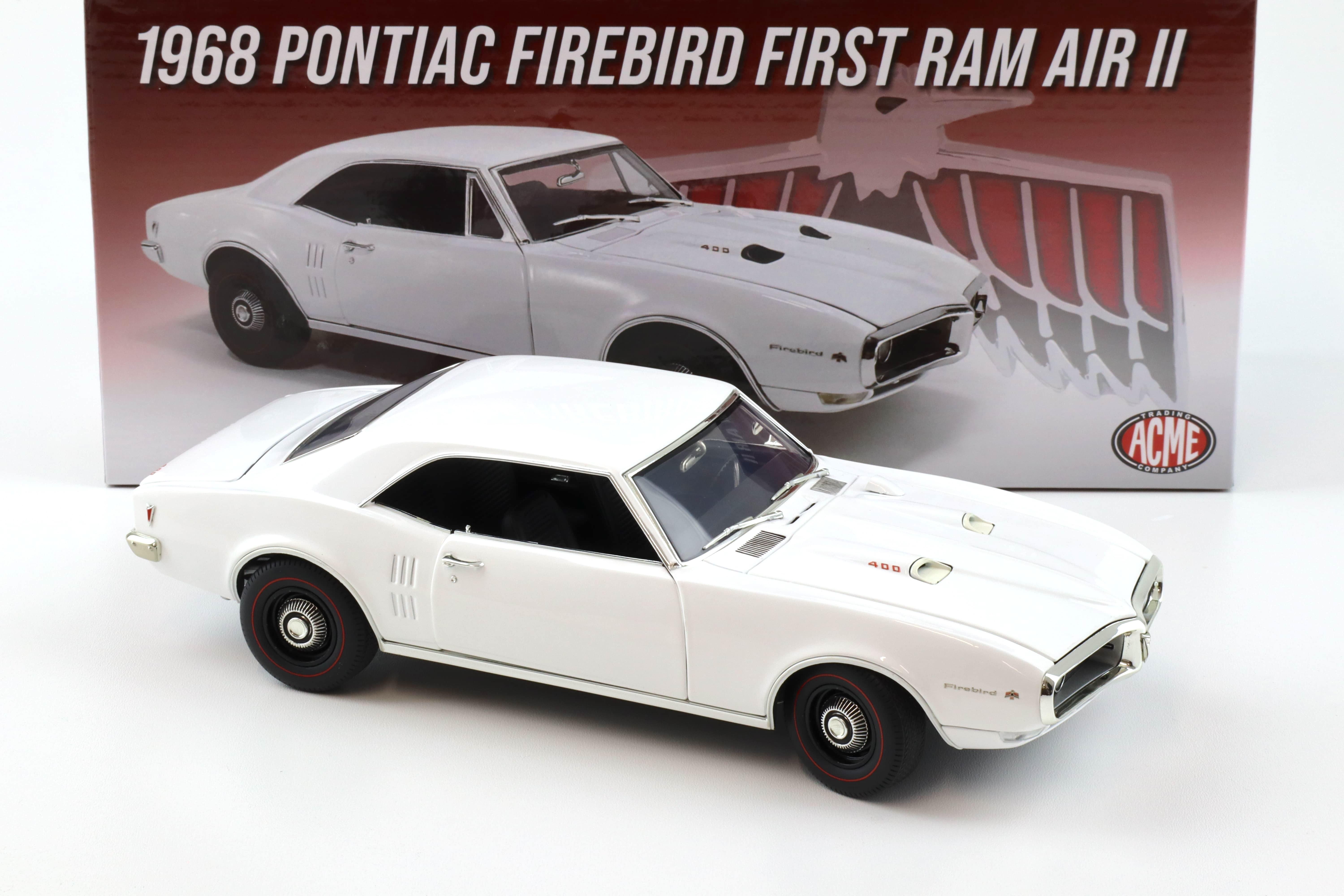 1:18 ACME 1968 Pontiac Firebird First Ram Air II Coupe white