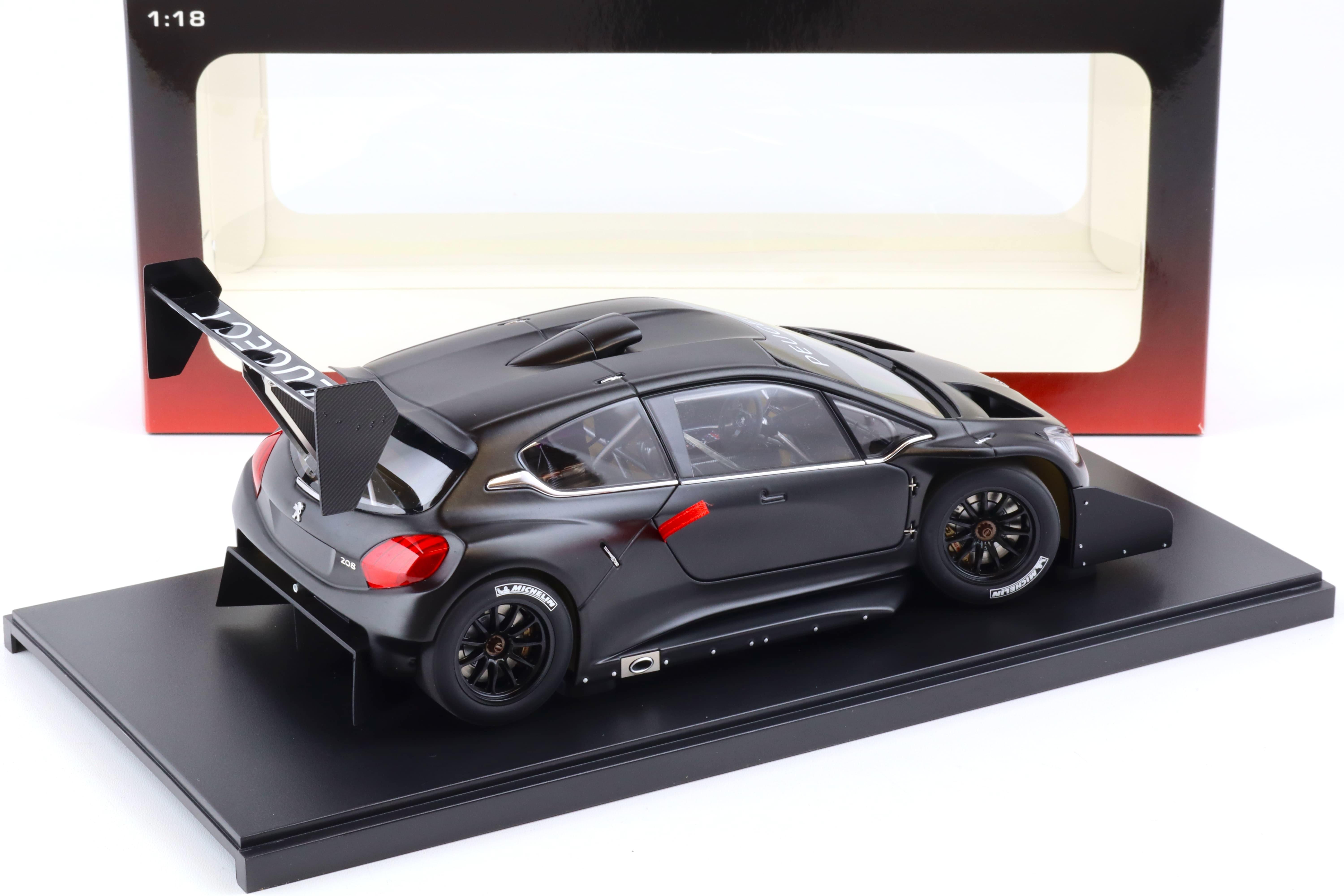 1:18 AUTOart Peugeot 208 T16 Pikes Peak Race Car 2013 Plain Color Version black