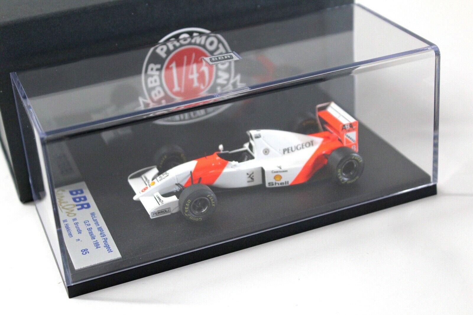 1:43 BBR McLaren MP4/9 Peugeot GP Brasil M.Brundle #8 