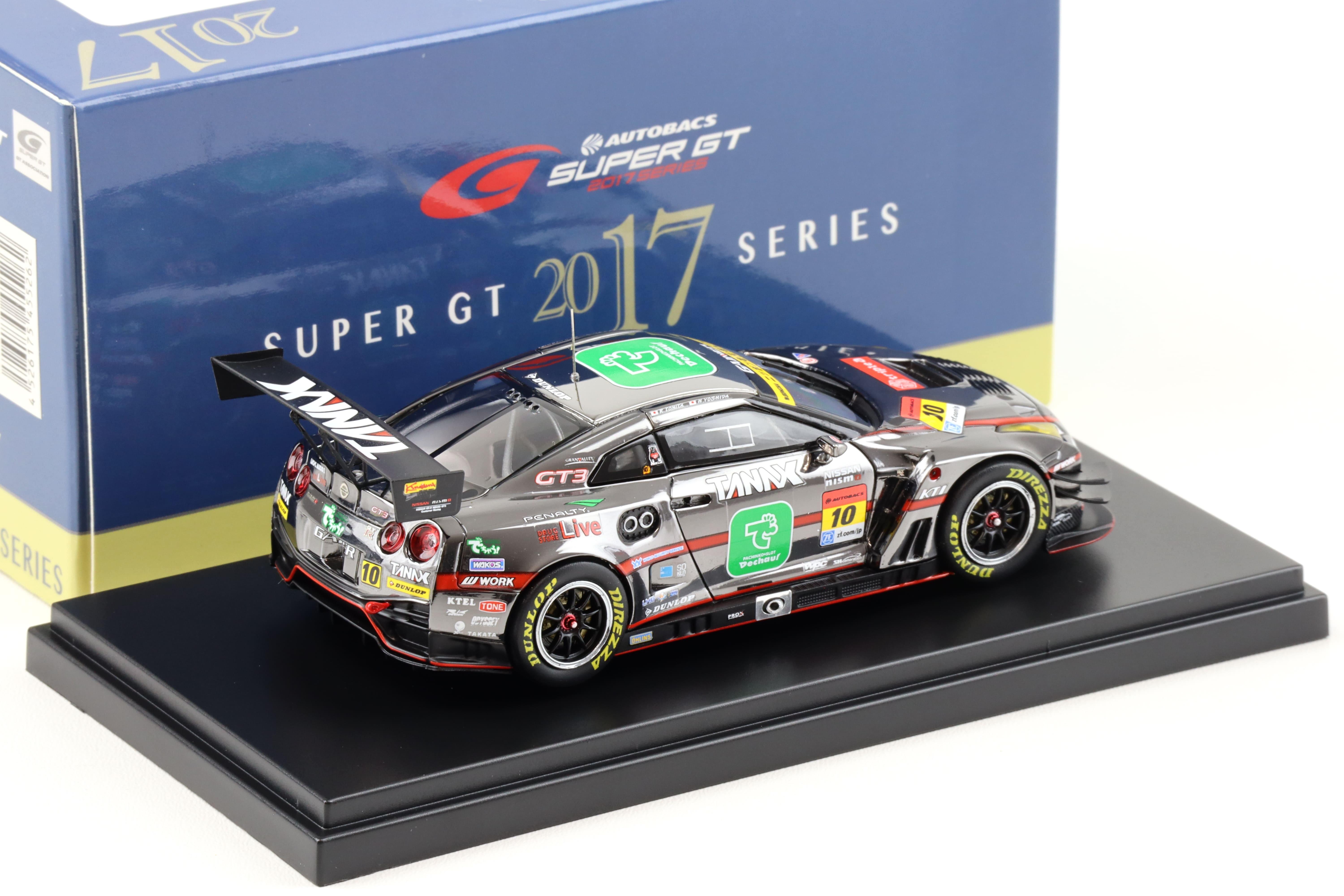 1:43 Ebbro Nissan GT-R Super GT300 GAINER TANAX triple a GT-R 2017 Tomita #10