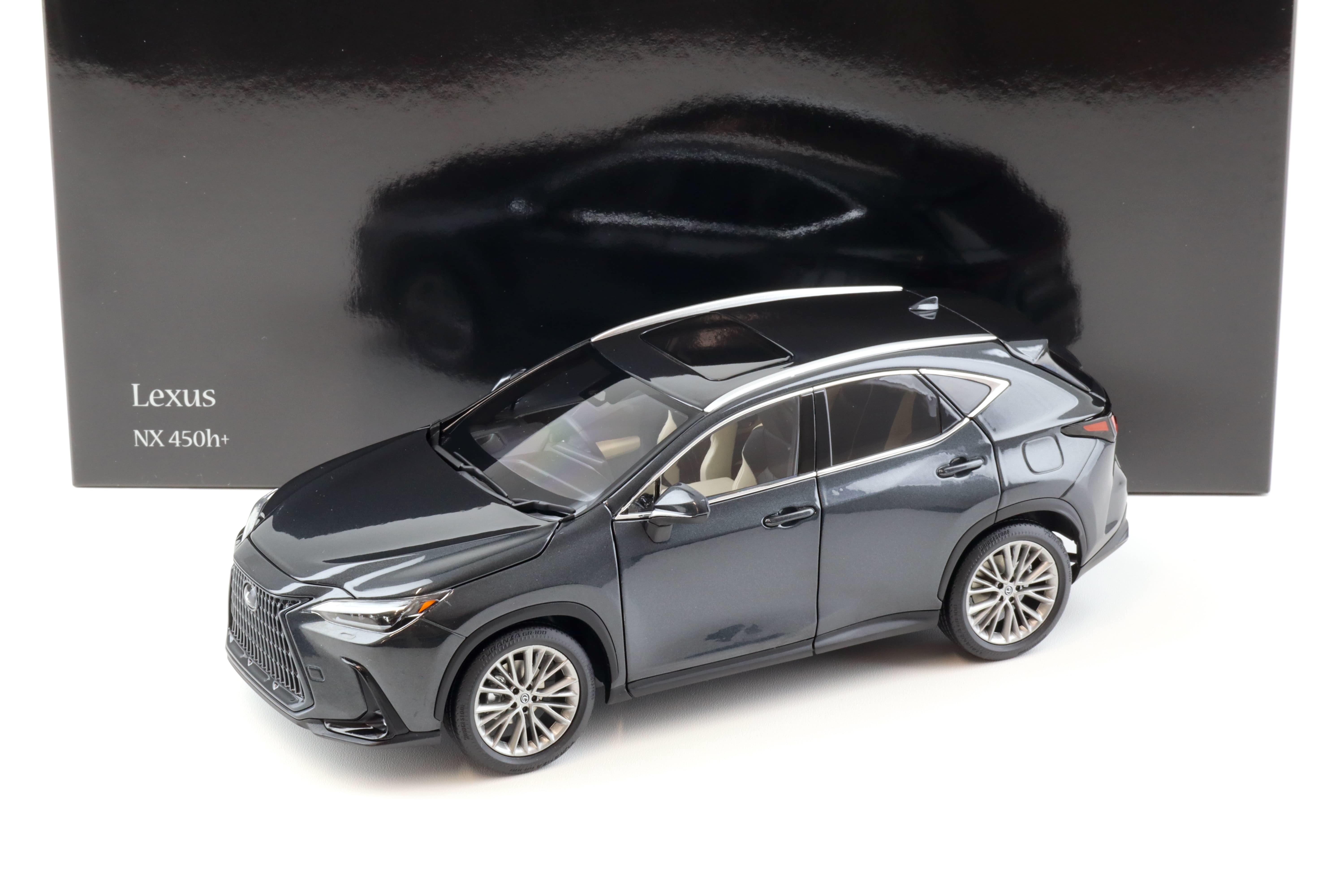 1:18 Kyosho Lexus NX 450h+ SUV 2022 Graphite Black GF Diecast/ full openings 08968GBK