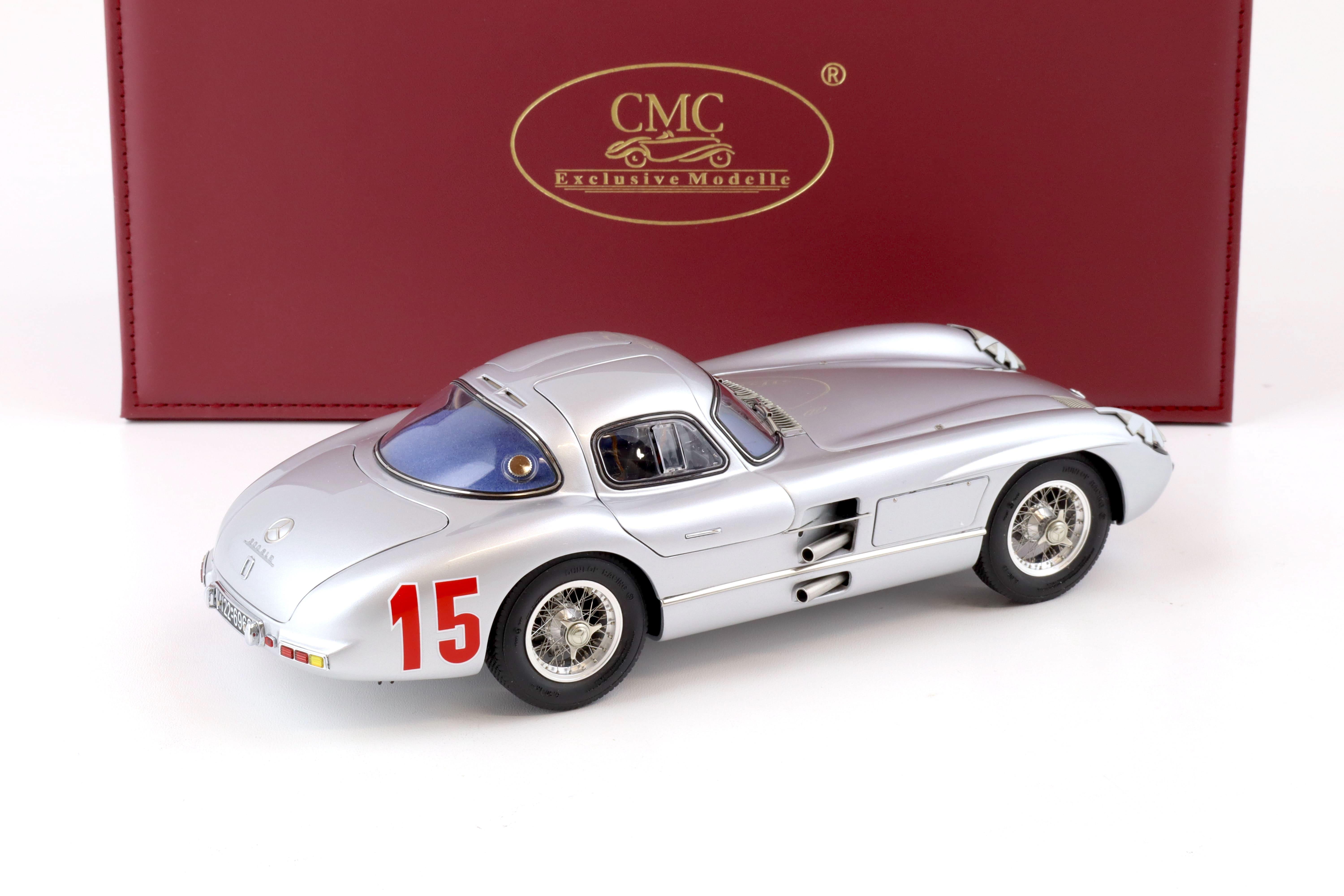 1:18 CMC Mercedes 300 SLR Uhlenhaut Coupe 1955 Großer Preis von Schweden M-244