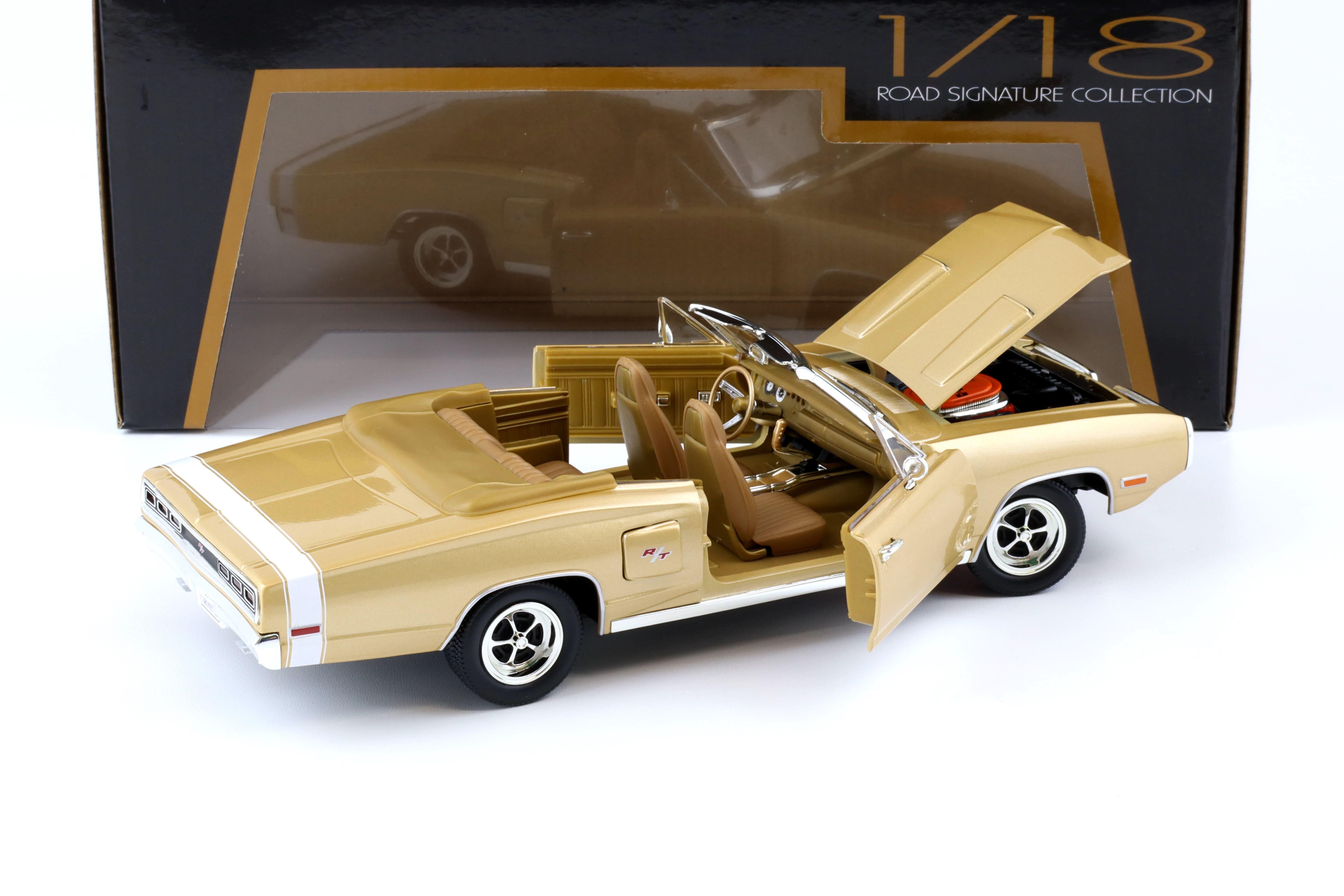 1:18 Road Signature 1970 Dodge Coronet R/T Convertible golden brown