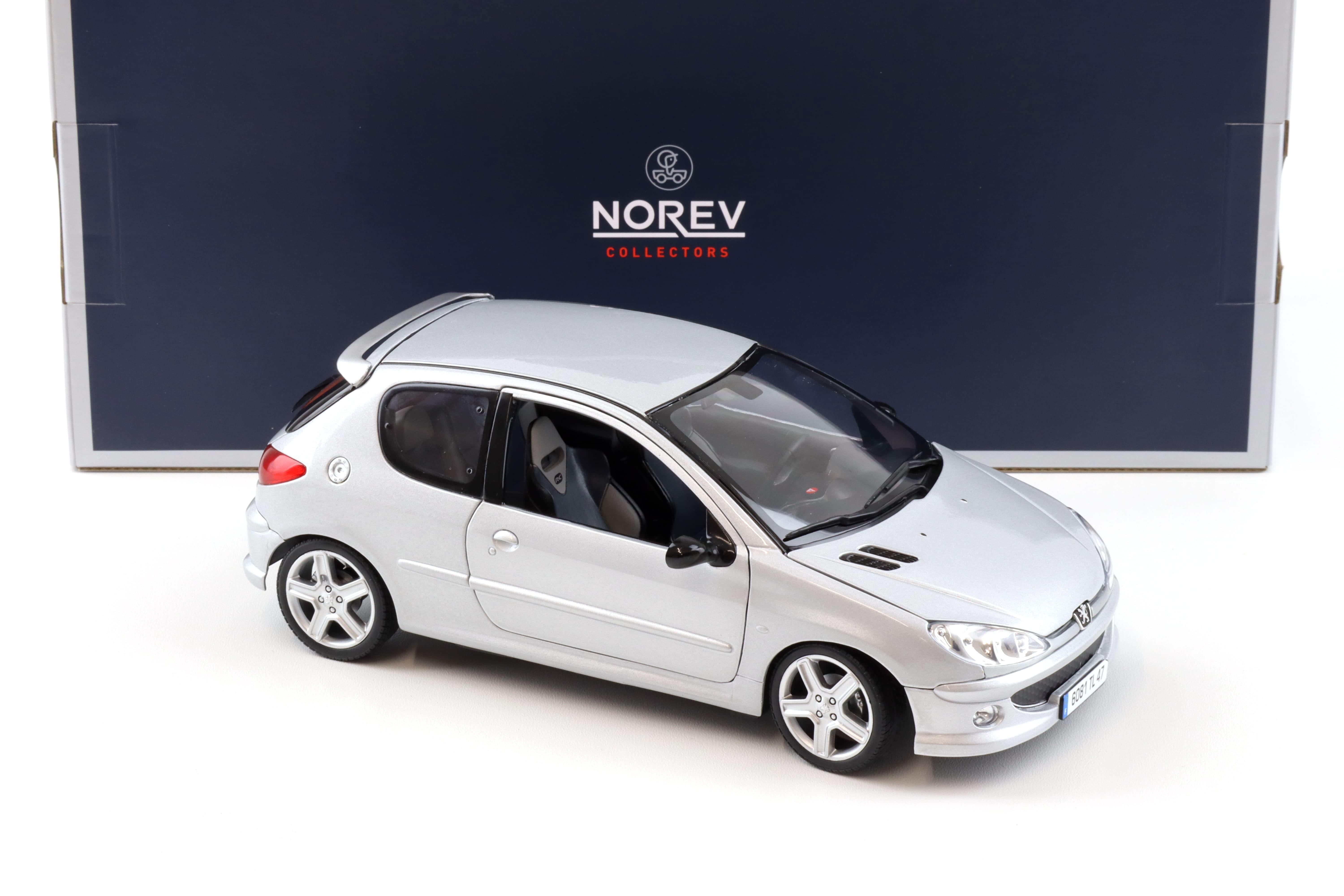 1:18 Norev Peugeot 206 RC Aluminium silver metallic 2003