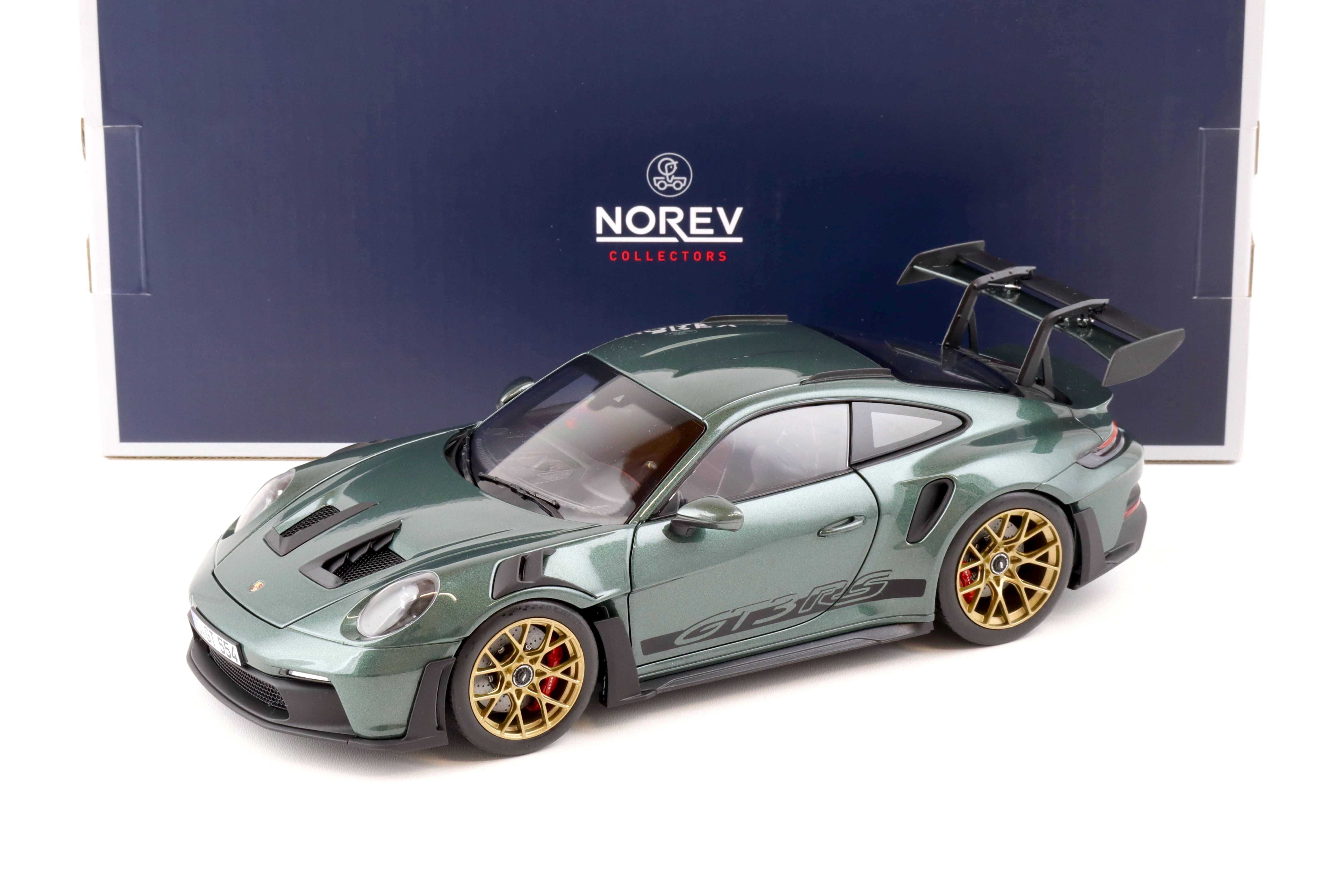 1:18 Norev Porsche 911 (992) GT3 RS Coupe 2022 Malachite green metallic - Limited 504 pcs.