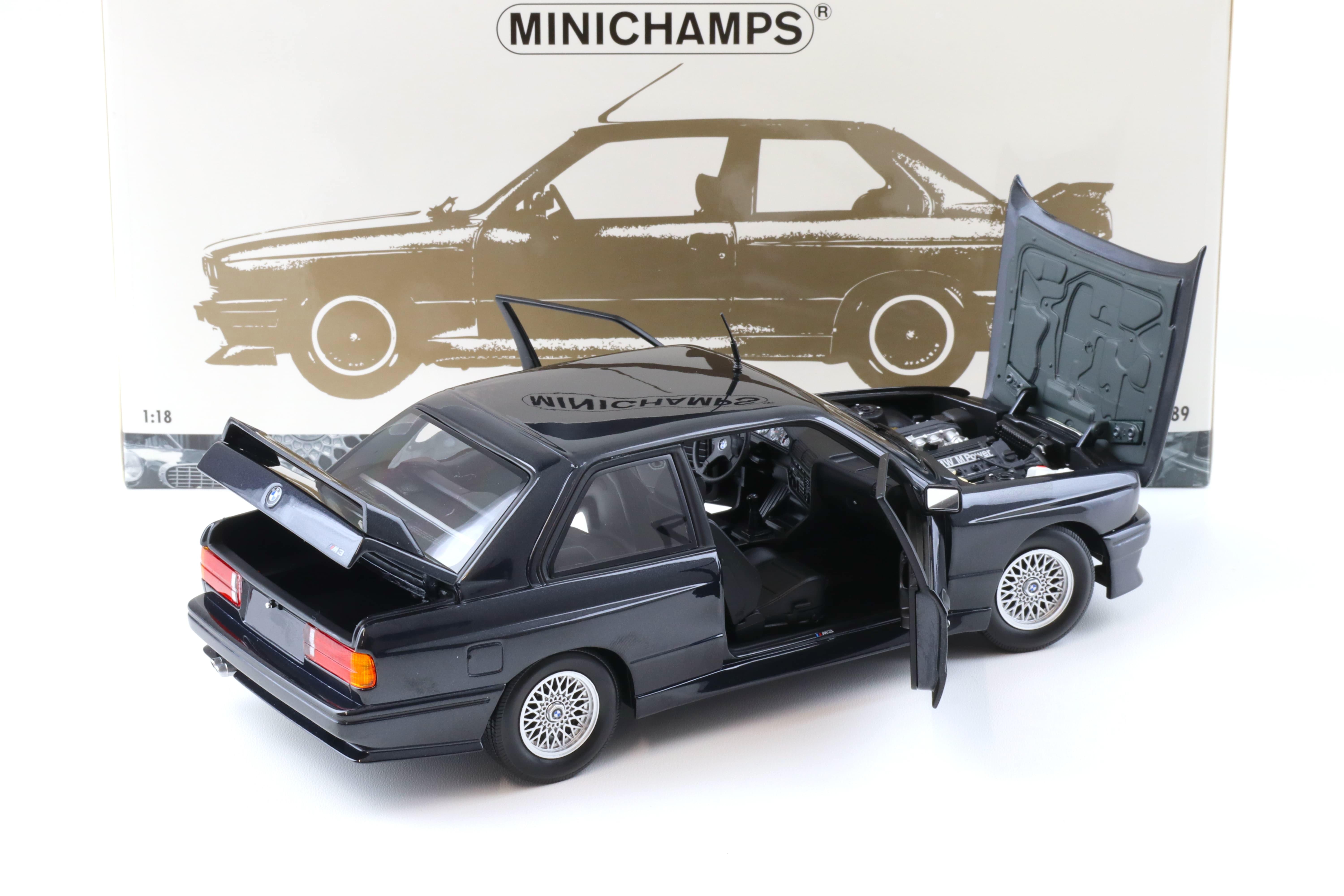 1:18 Minichamps BMW M3 E30 Street Evo Coupe 1989 blue metallic