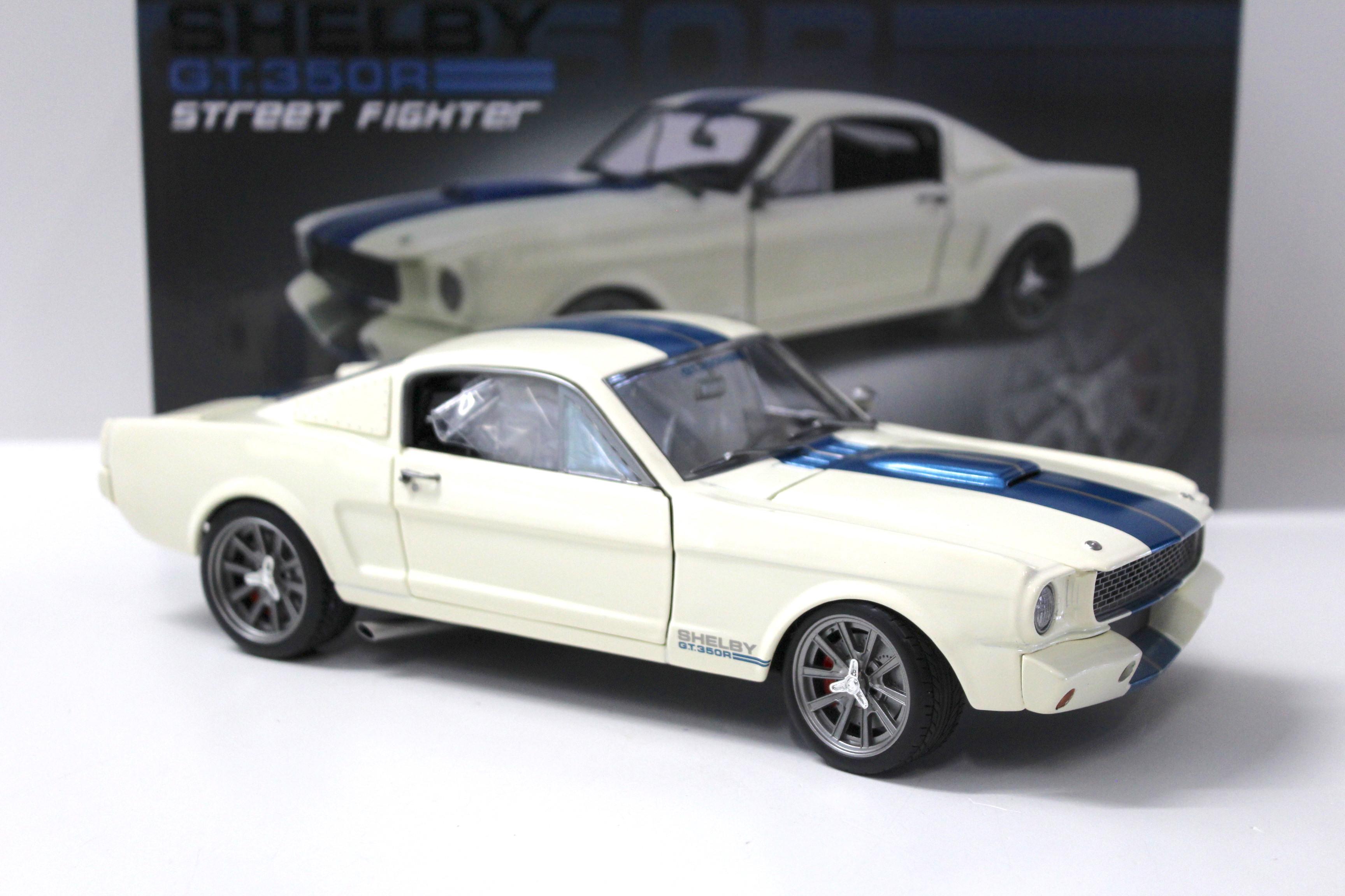 1:18 ACME 1965 Shelby GT350R Street Fighter white with blue stripes