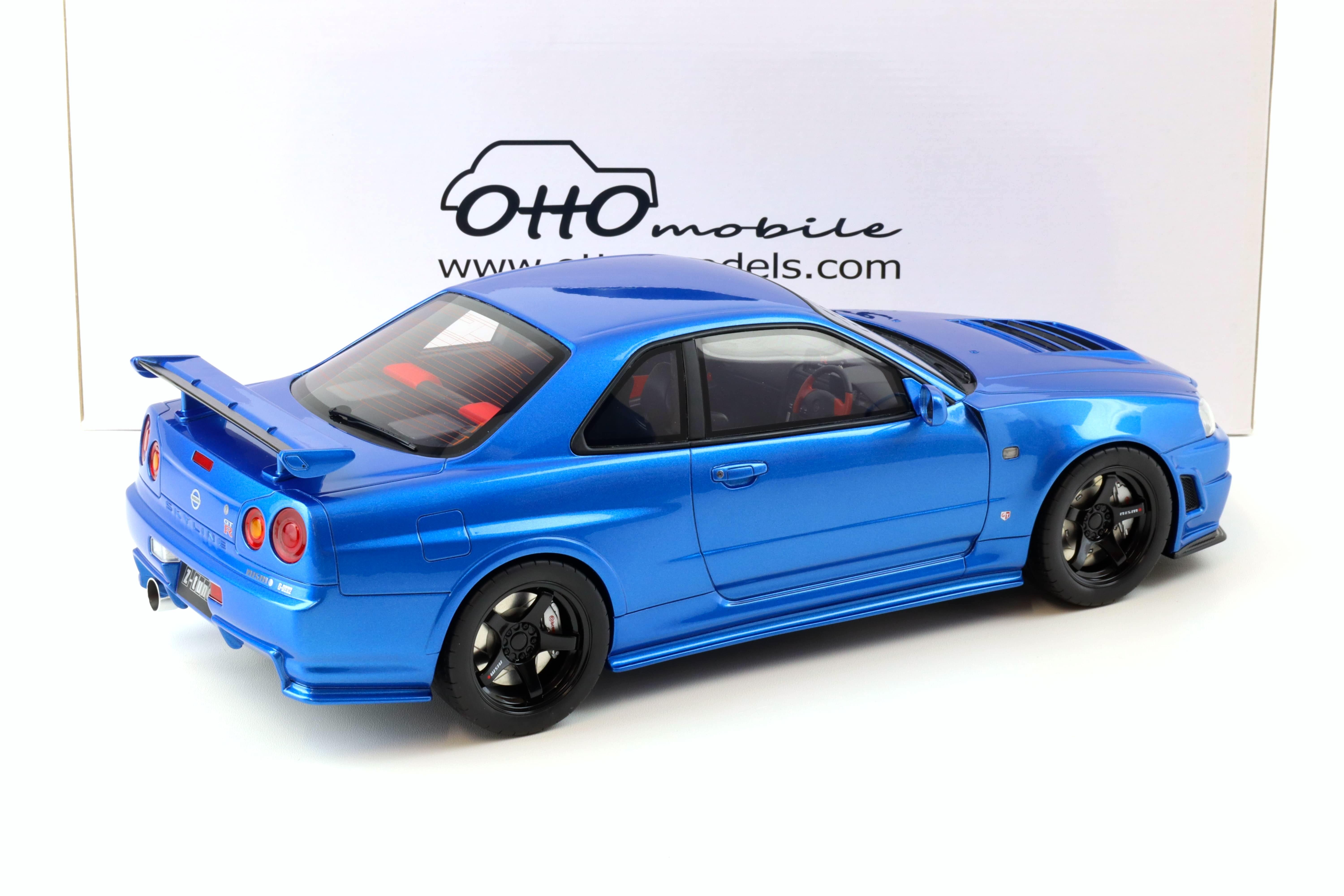1:12 OTTO mobile G082 Nissan GT-R R34 Z-Tune Bayside blue metallic 2005