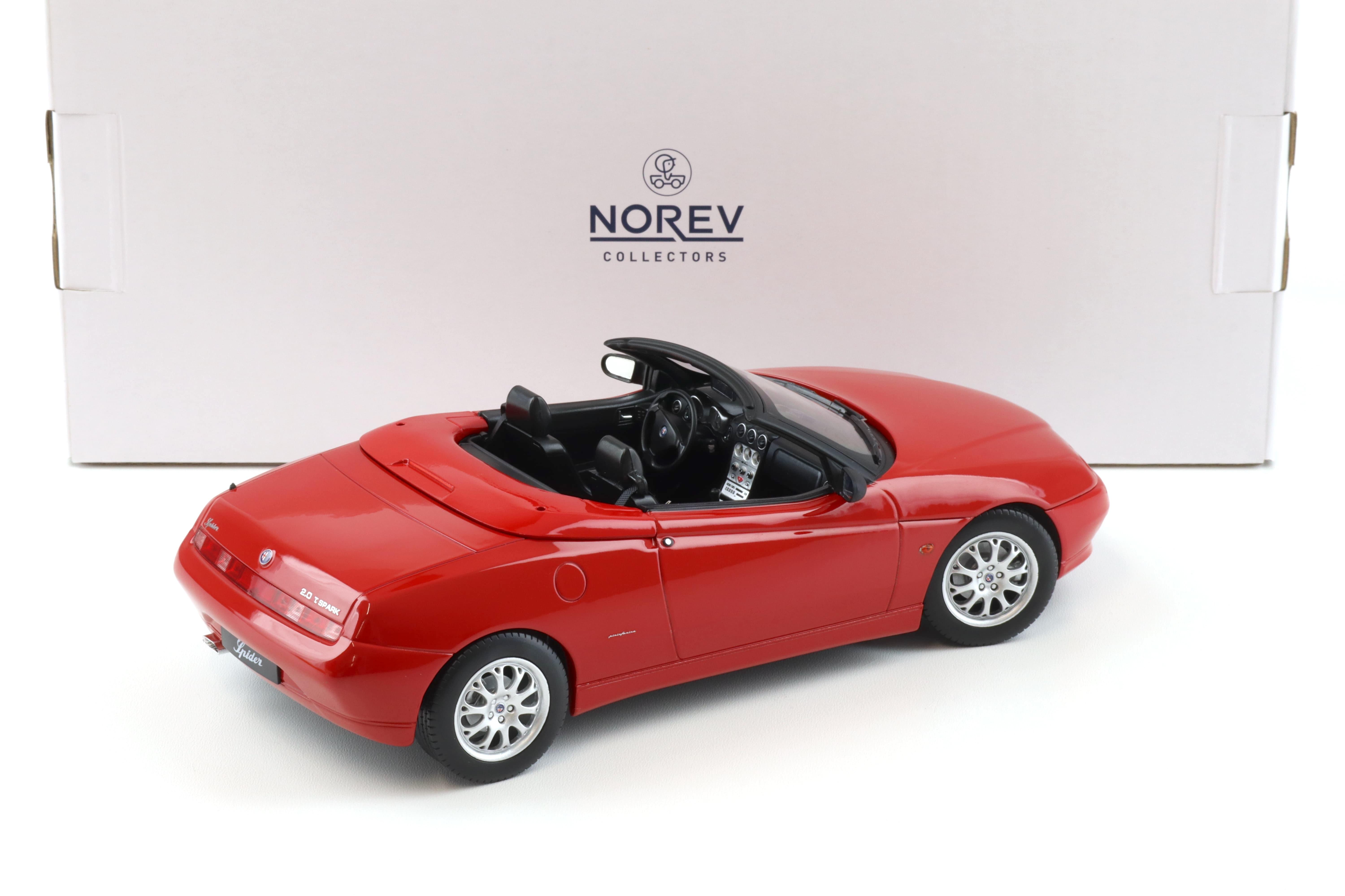 1:18 Norev Alfa Romeo Spider 2.0 T.Spark 1999 with Softtop red - Limited 1250 pcs.