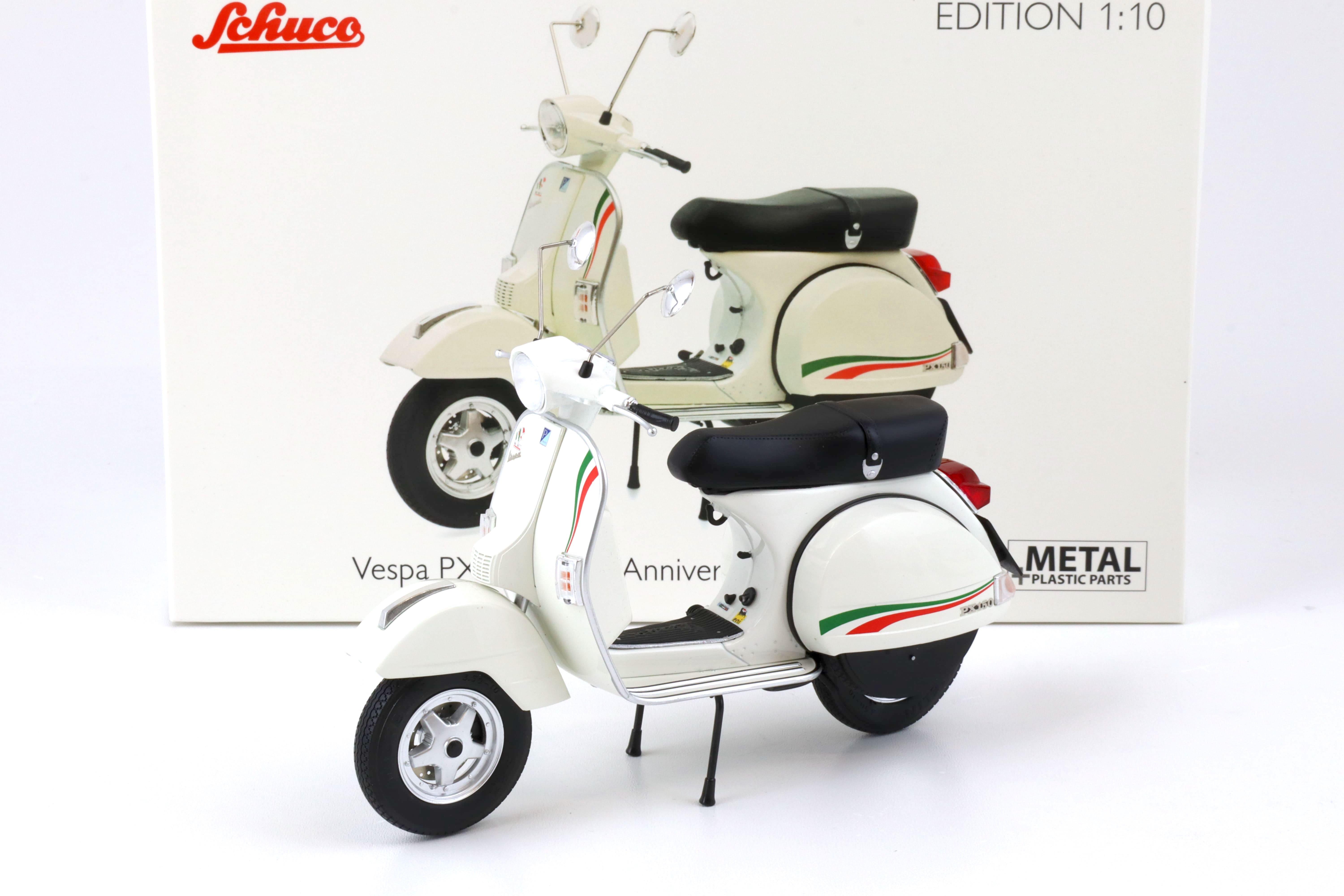 1:10 Schuco Vespa PX 150 white "150 Anniversario Unita d'Italia"