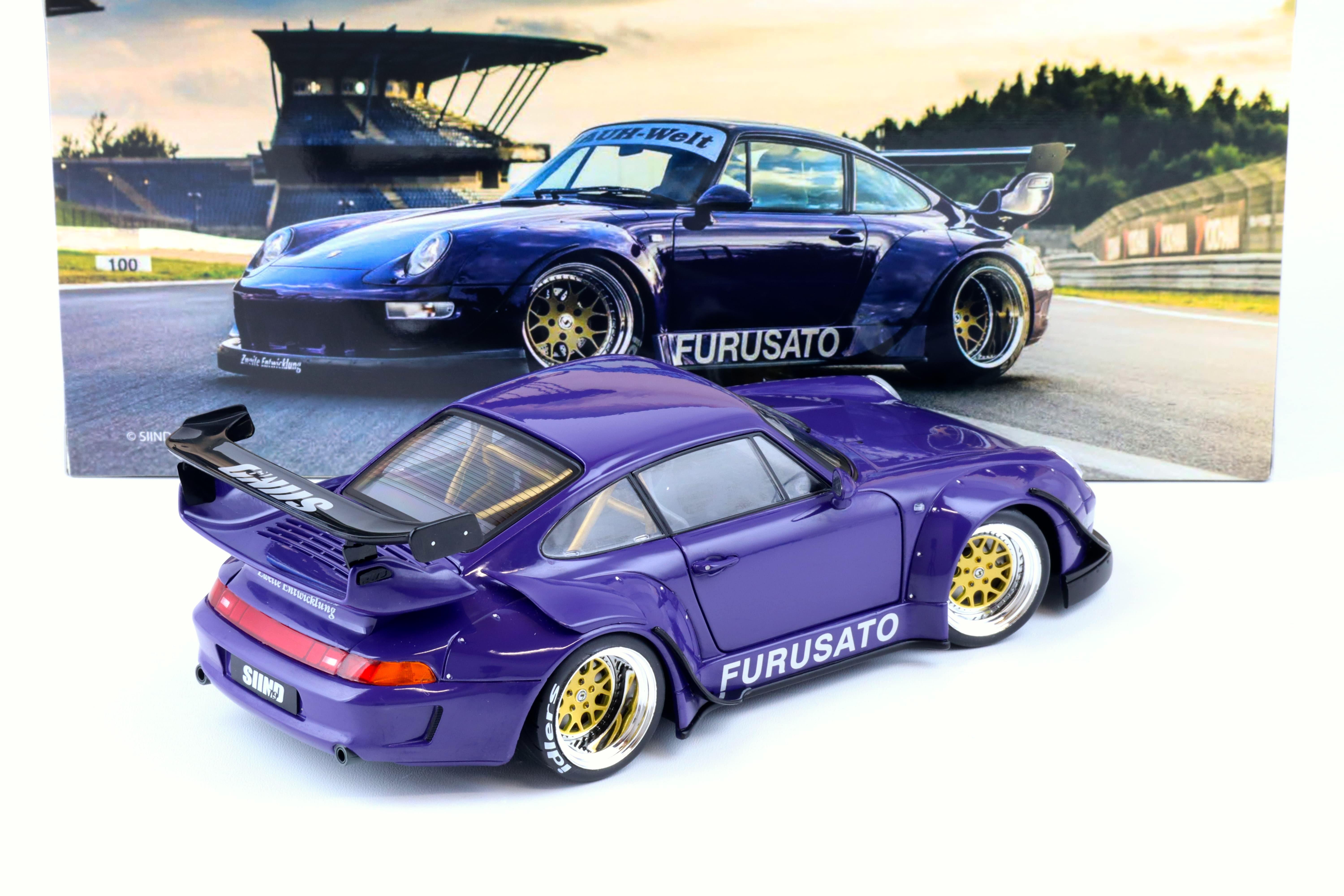 1:18 WERK83 Porsche 911 (993) RWB RAUH-Welt Furusato Sidney Hoffmann purple