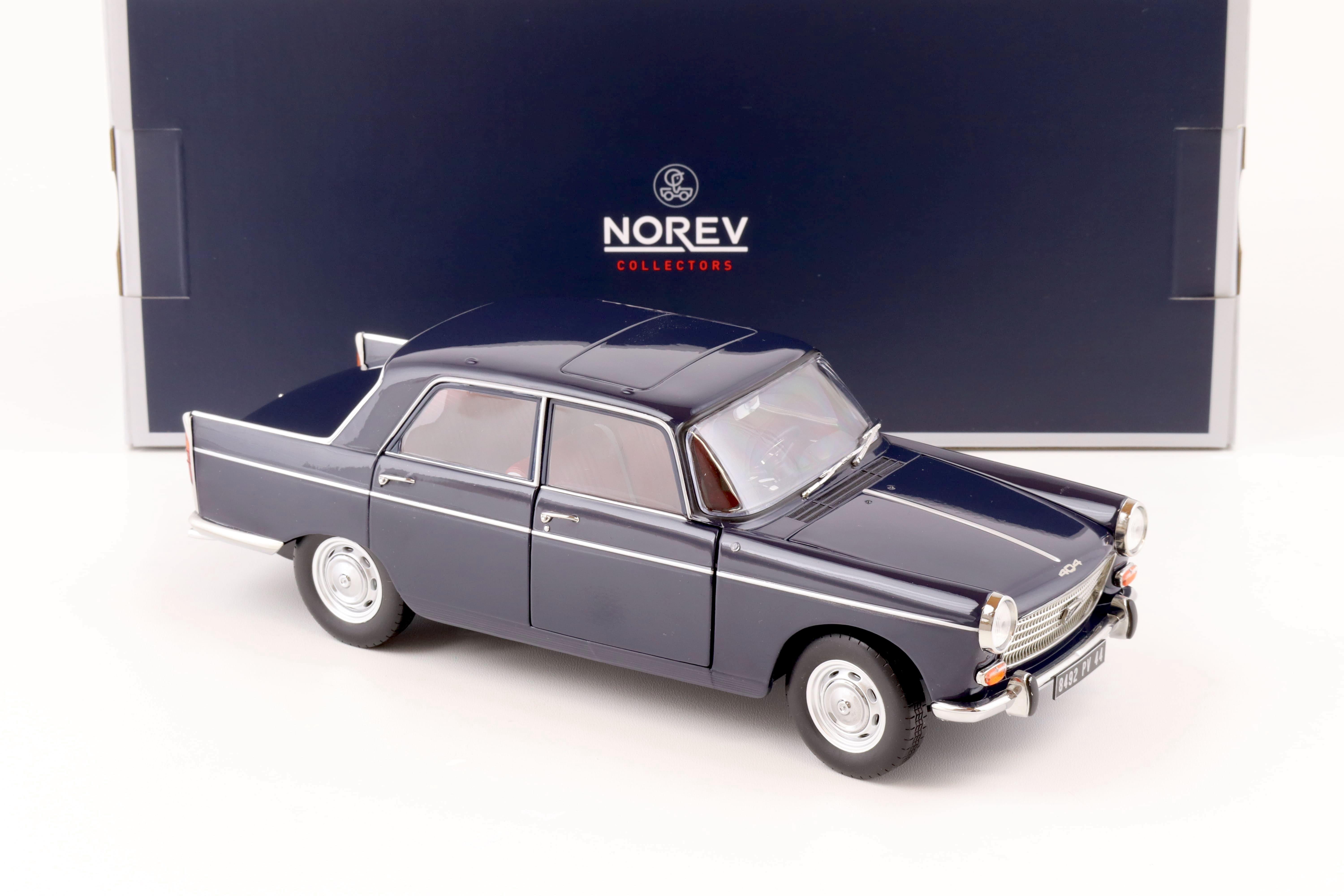1:18 Norev Peugeot 404 Sedan 1965 Amiral blue 184836