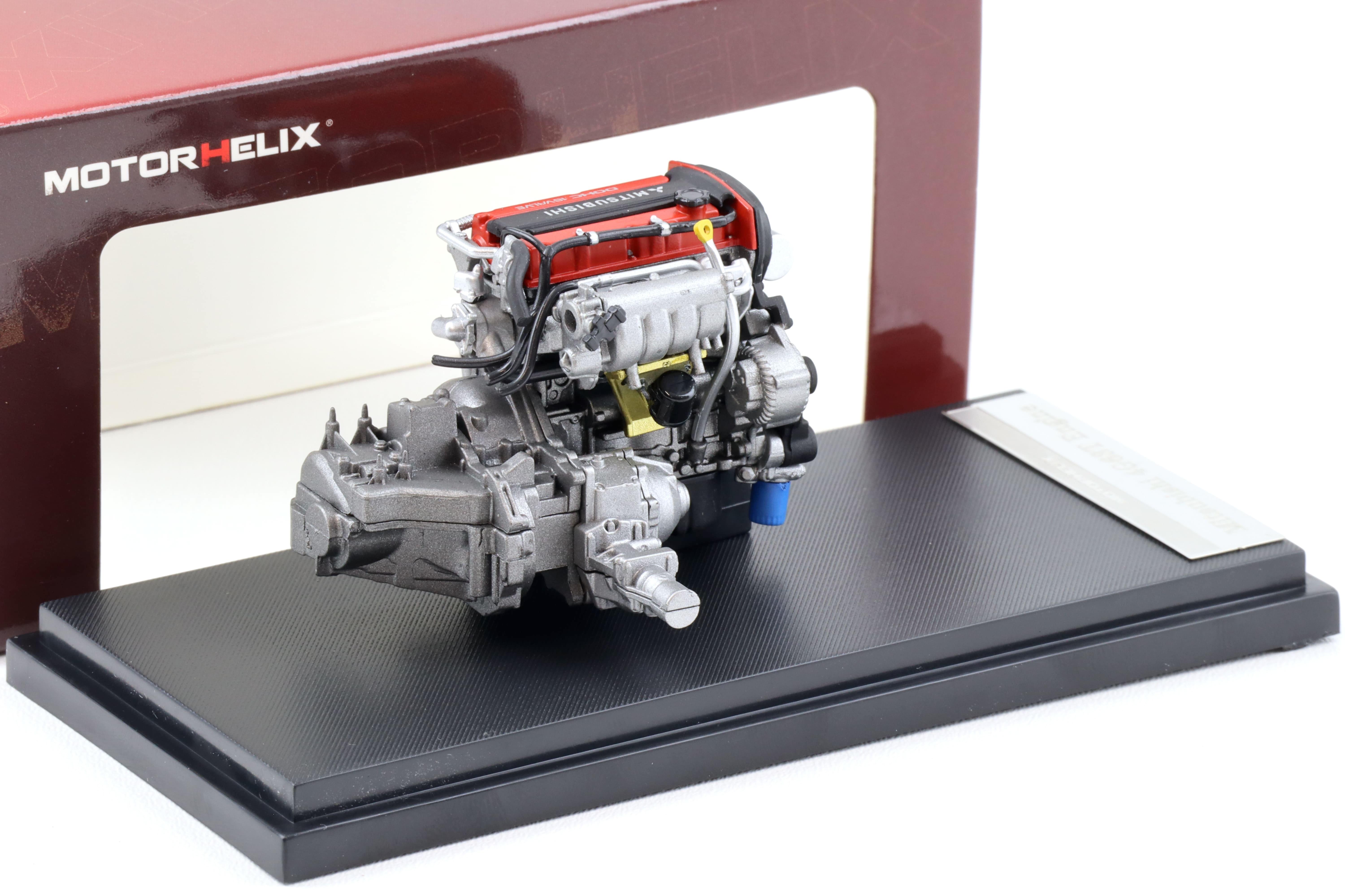 1:18 Motorhelix Zubehör Mitsubishi Lancer EVO IV 4G63T Motor Engine M90118