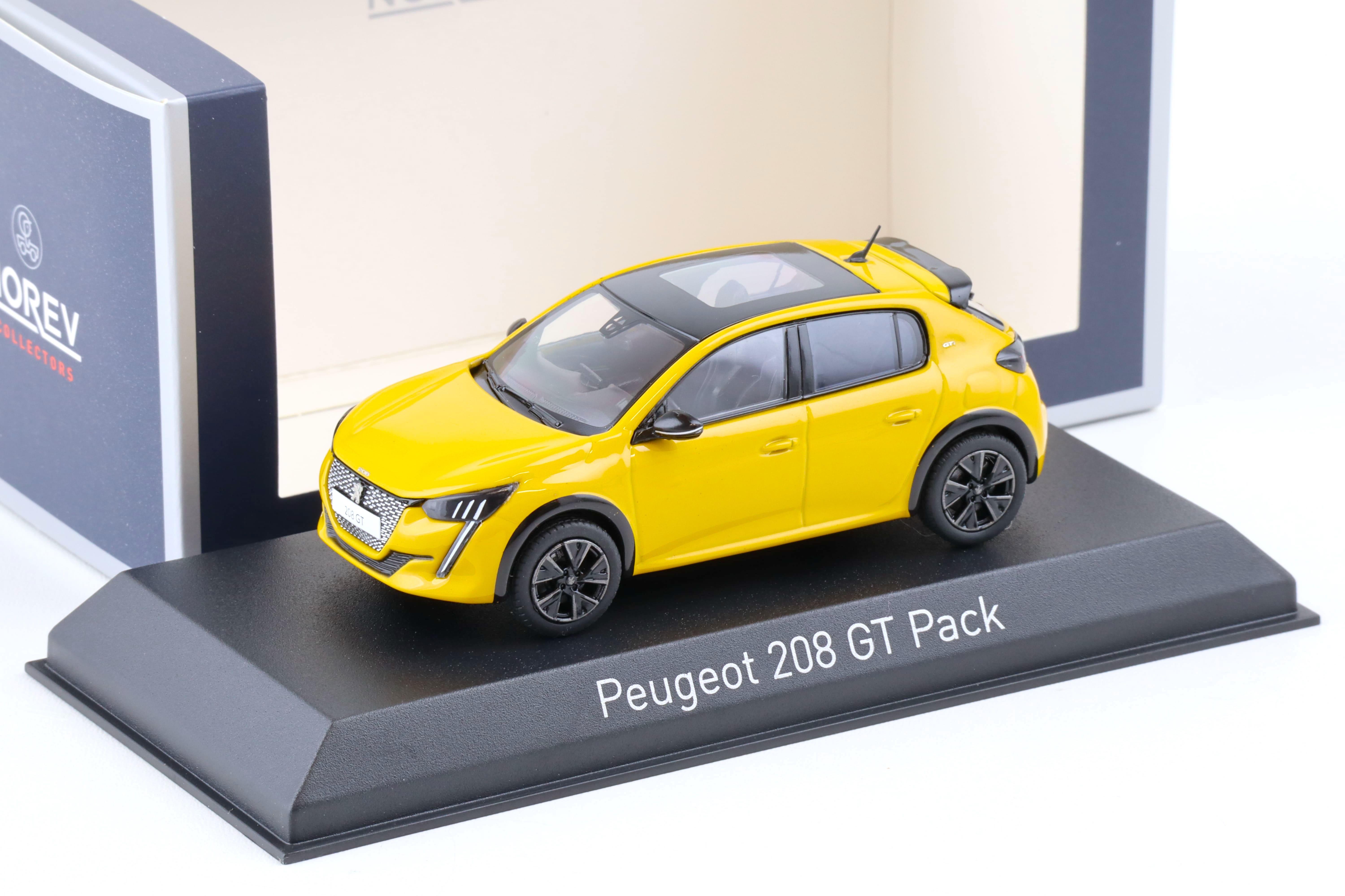 1:43 Norev Peugeot 208 GT Pack 2022 Faro yellow 472835