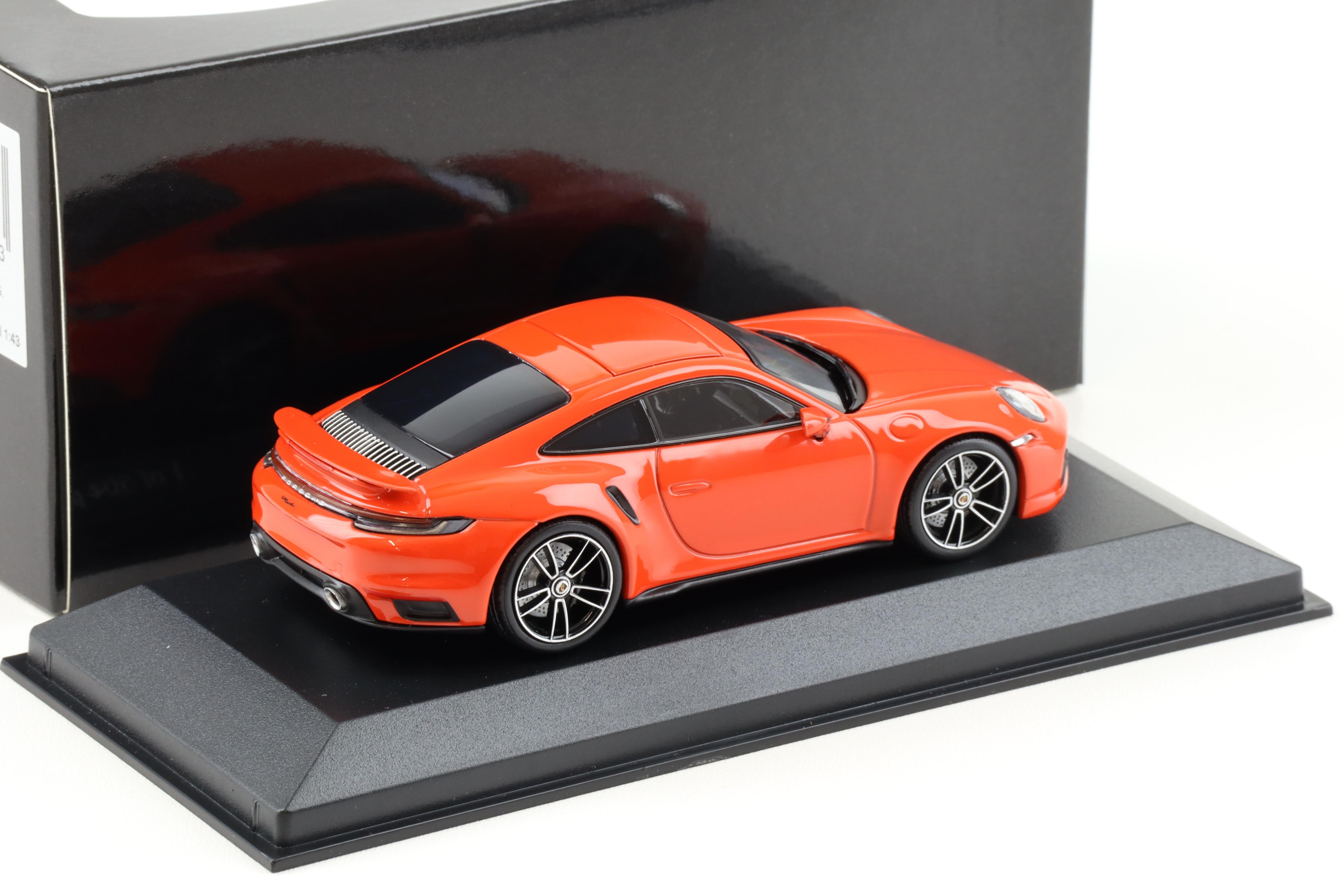 1:43 Minichamps Porsche 911 992 Turbo S Coupe 2020 Lava orange