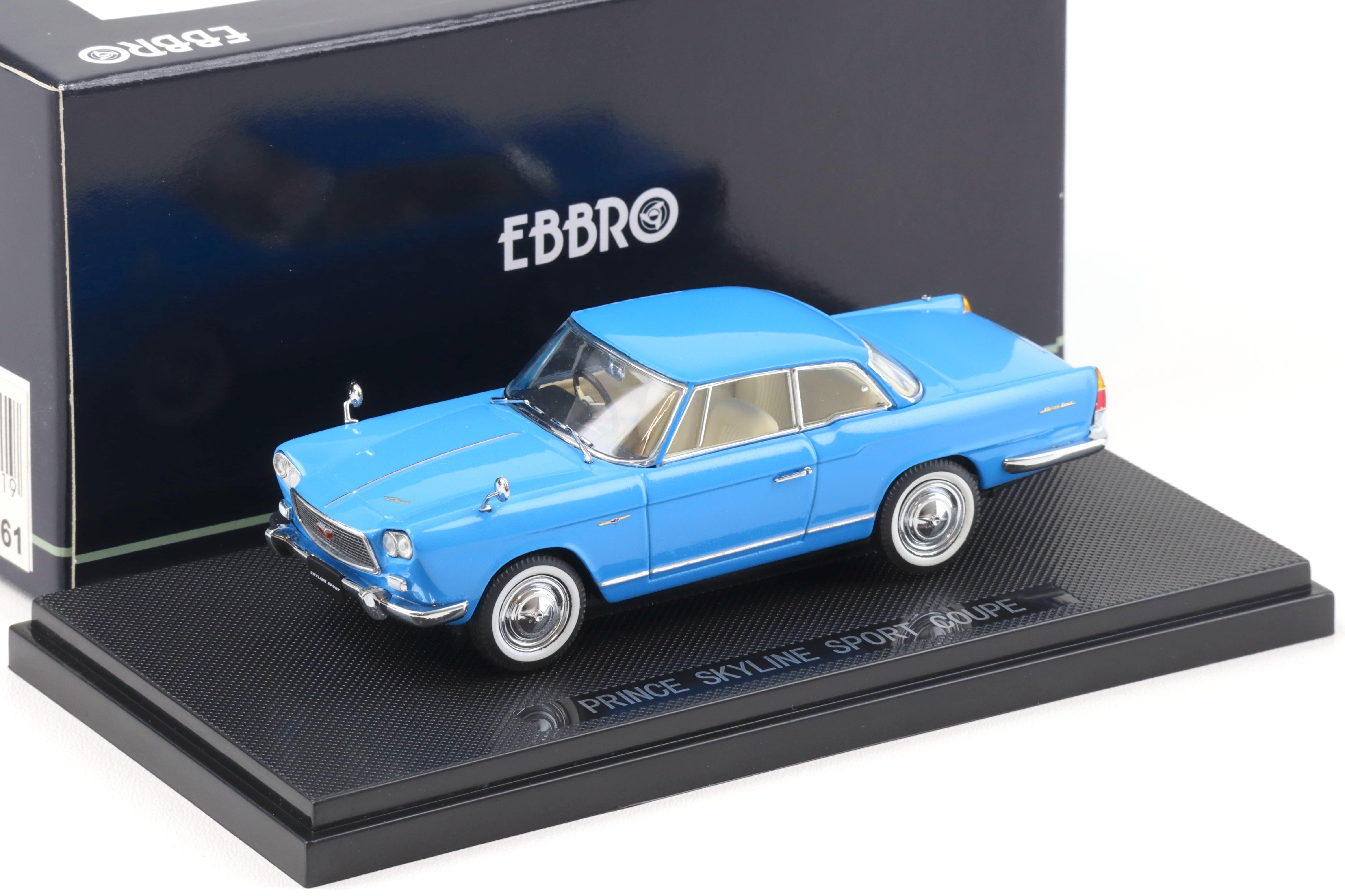 1:43 Ebbro Nissan Prince Skyline Sport Coupe 1962 blue 