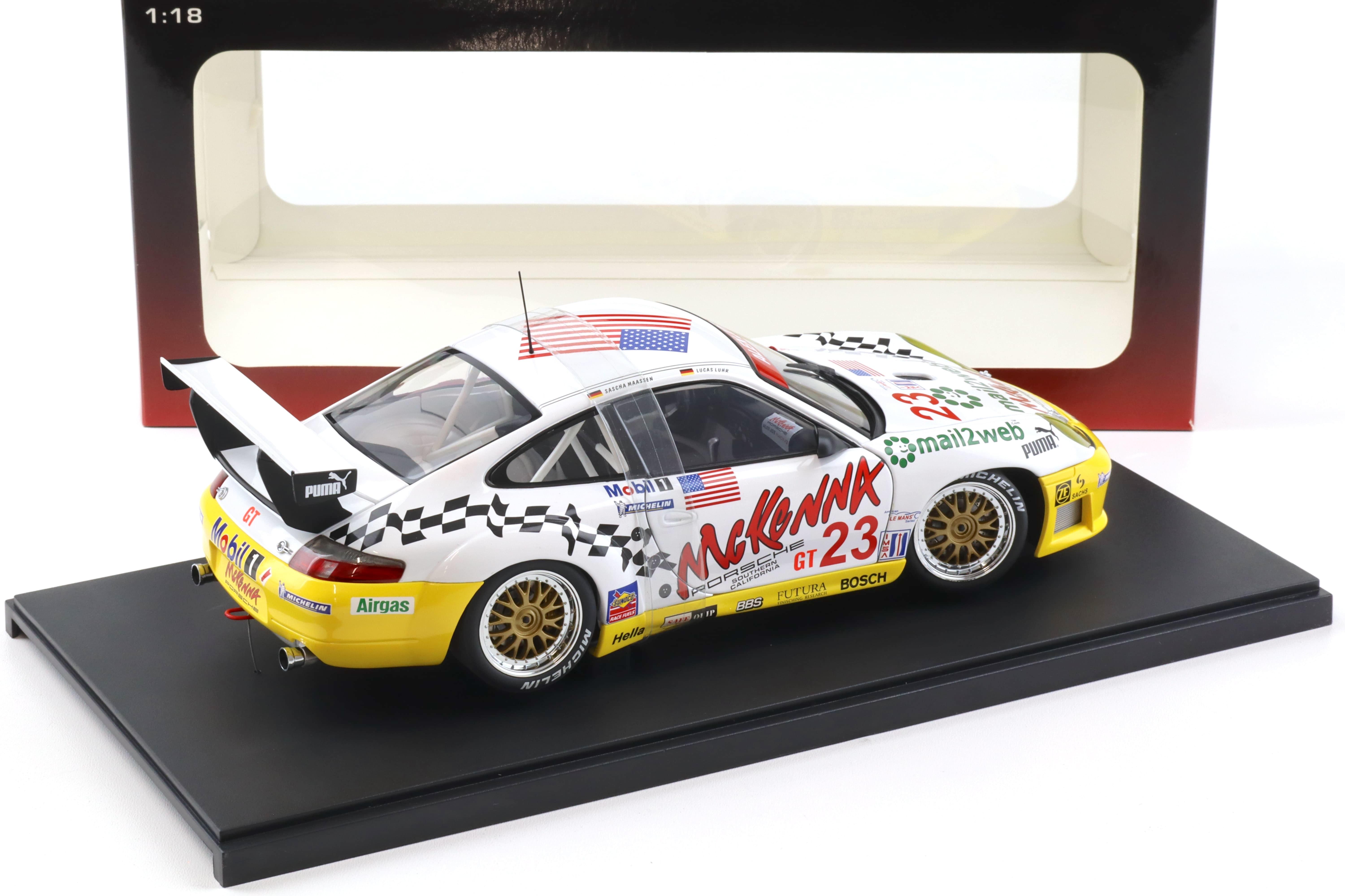 1:18 AUTOart Porsche 911 996 GT3 R Sebring 12h 2003 GT Class Winner Maassen/Luhr 80373