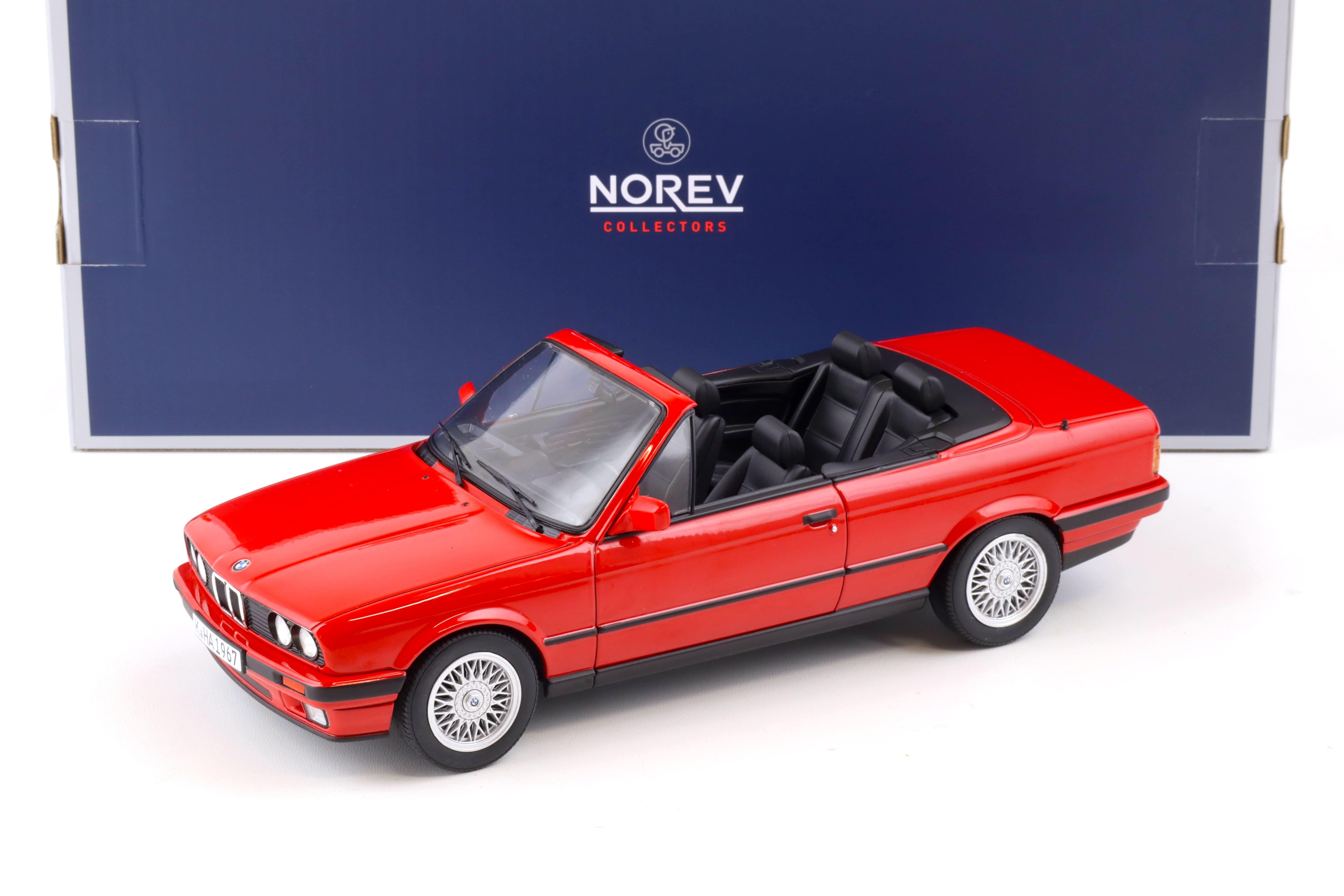 1:18 Norev BMW 318i Cabriolet 3er E30 red 1991