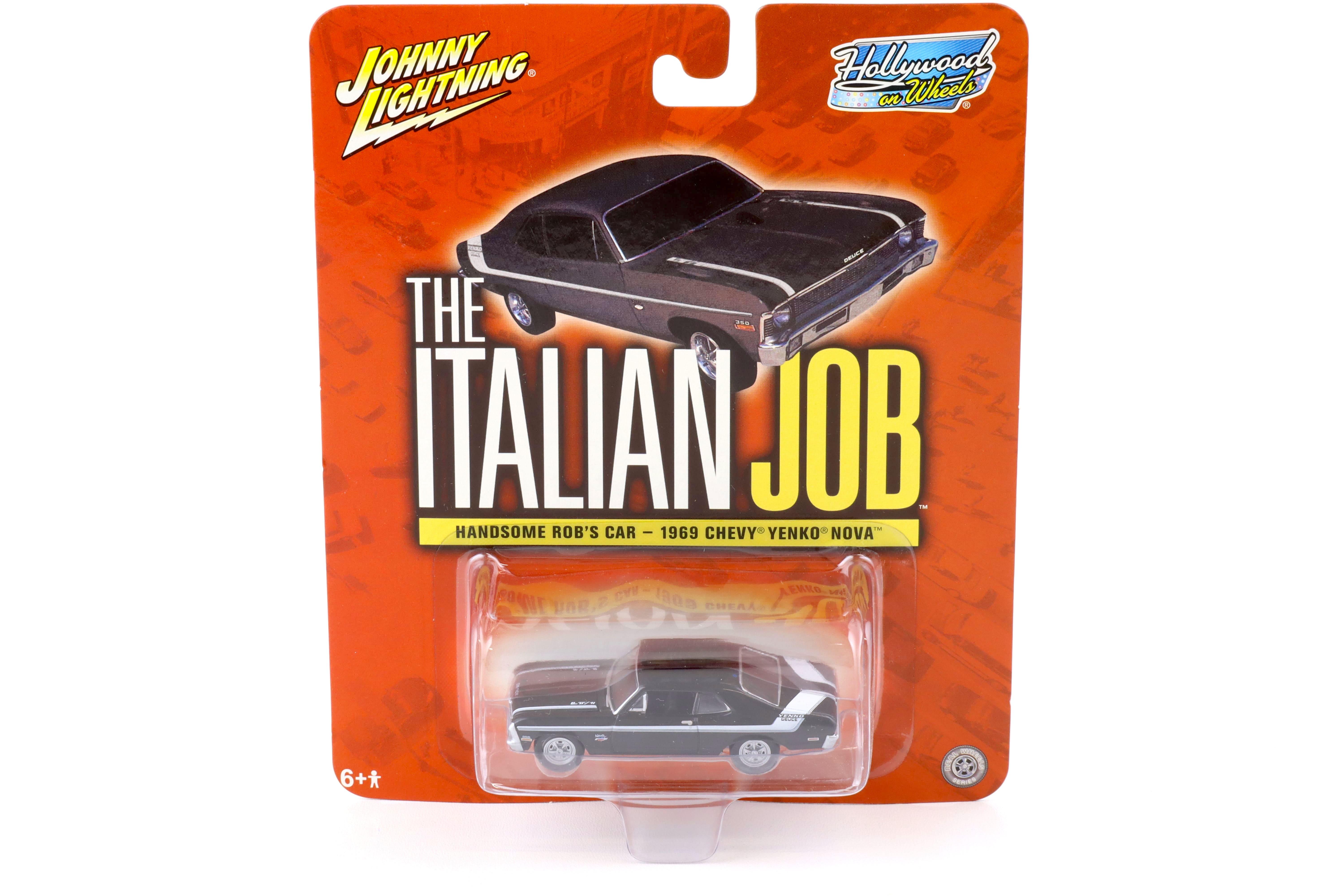 1:64 Johnny Lightning 1969 Chevrolet Yenko Nova black THE ITALIAN JOB