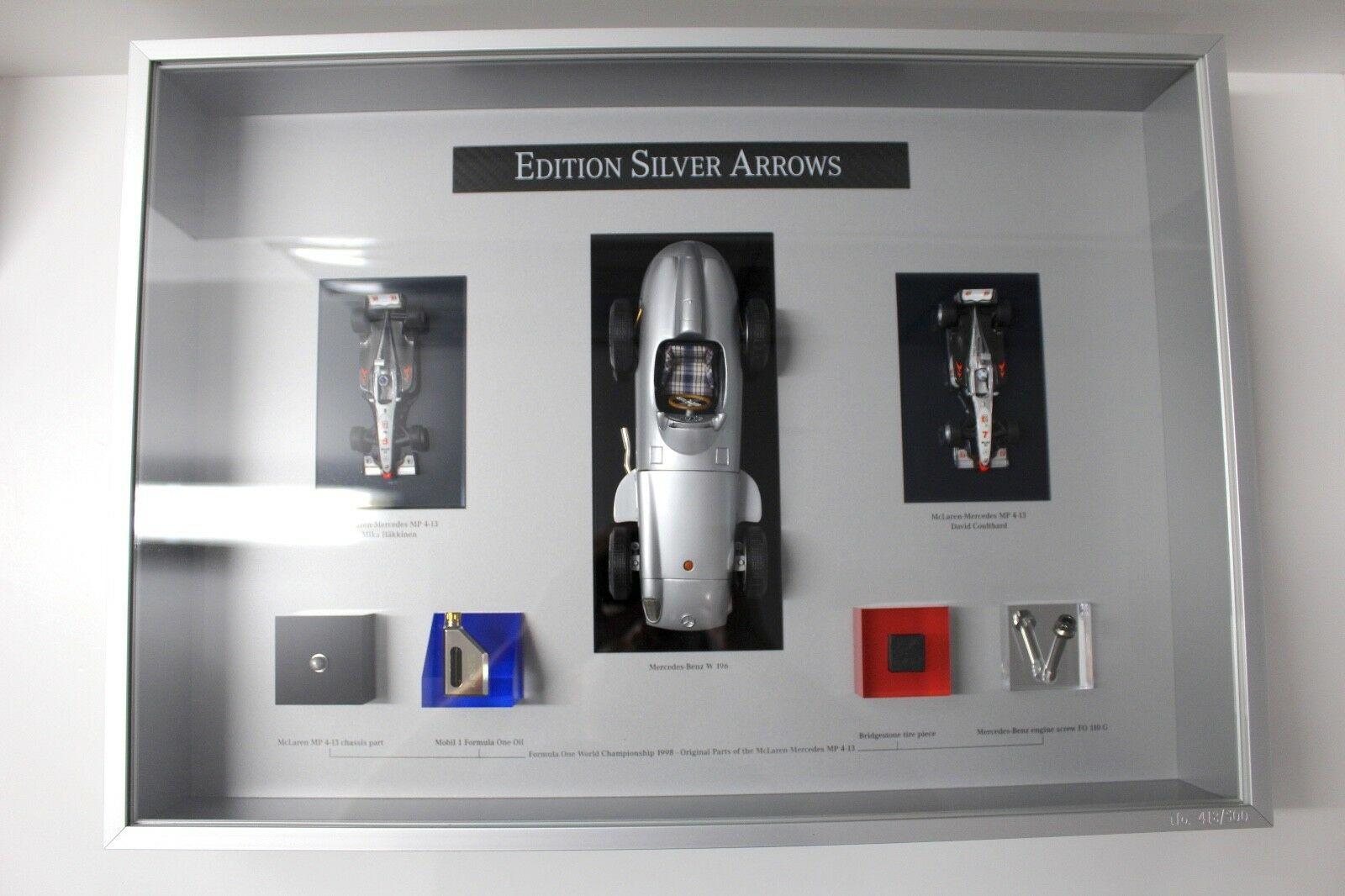 Mercedes-Benz Edition SILVER ARROWS SET 1998 1:43 &1:18 Limited Edition 418/500 - Außenbox Signiert! Mercedes-Benz Edition SILVER ARROWS SET 1998 1:43 &1:18 Limited Edition 418/500 - Außenbox Signiert!