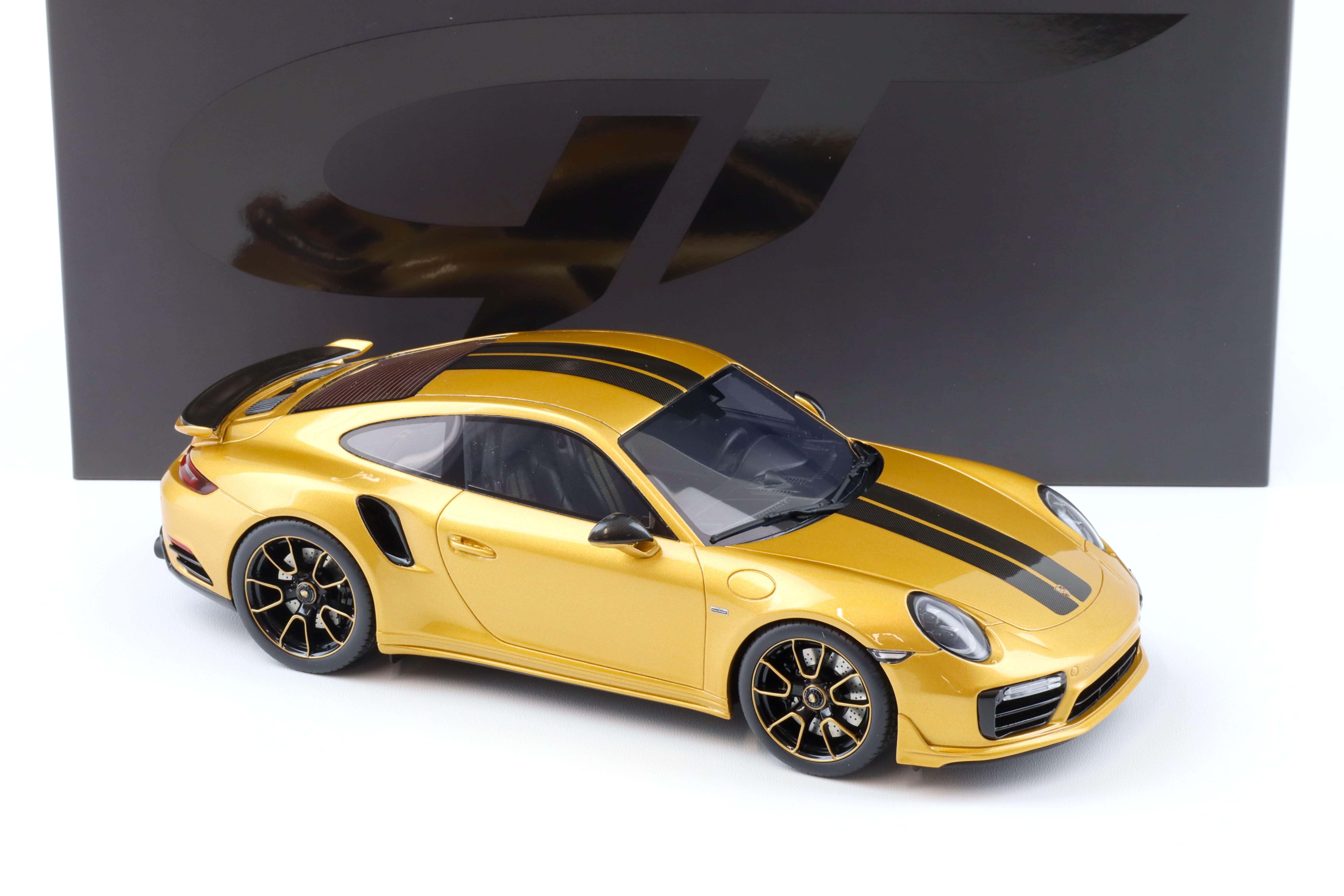 1:18 GT Spirit GT444 Porsche 911 991.2 Turbo S Exclusive Coupe gold metallic 2018