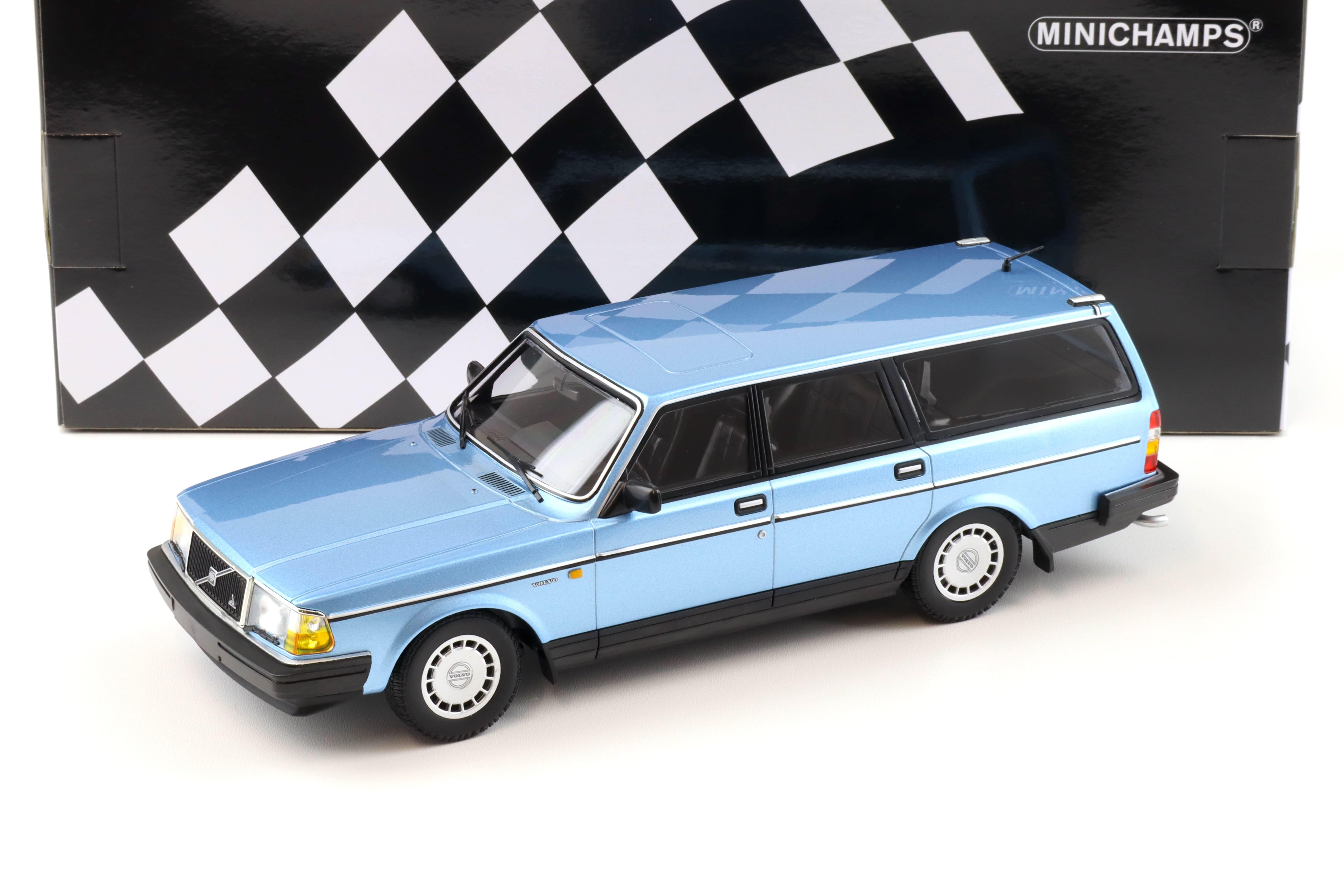 1:18 Minichamps Volvo 240 GL Break Estate 1986 blue metallic