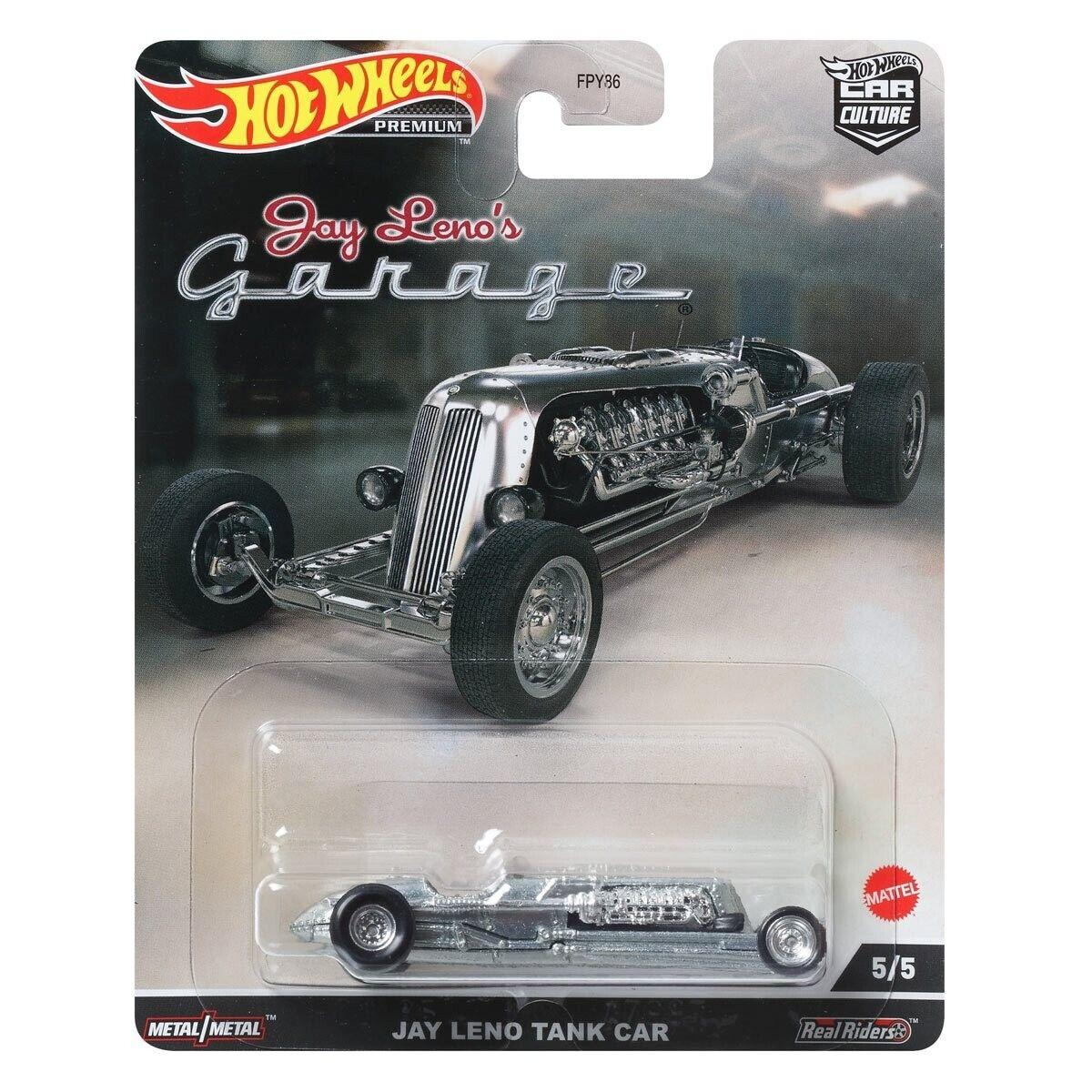 1:64 Hot Wheels 2022 Jay Leno's Garage Jay Leno Tank Car Chrome