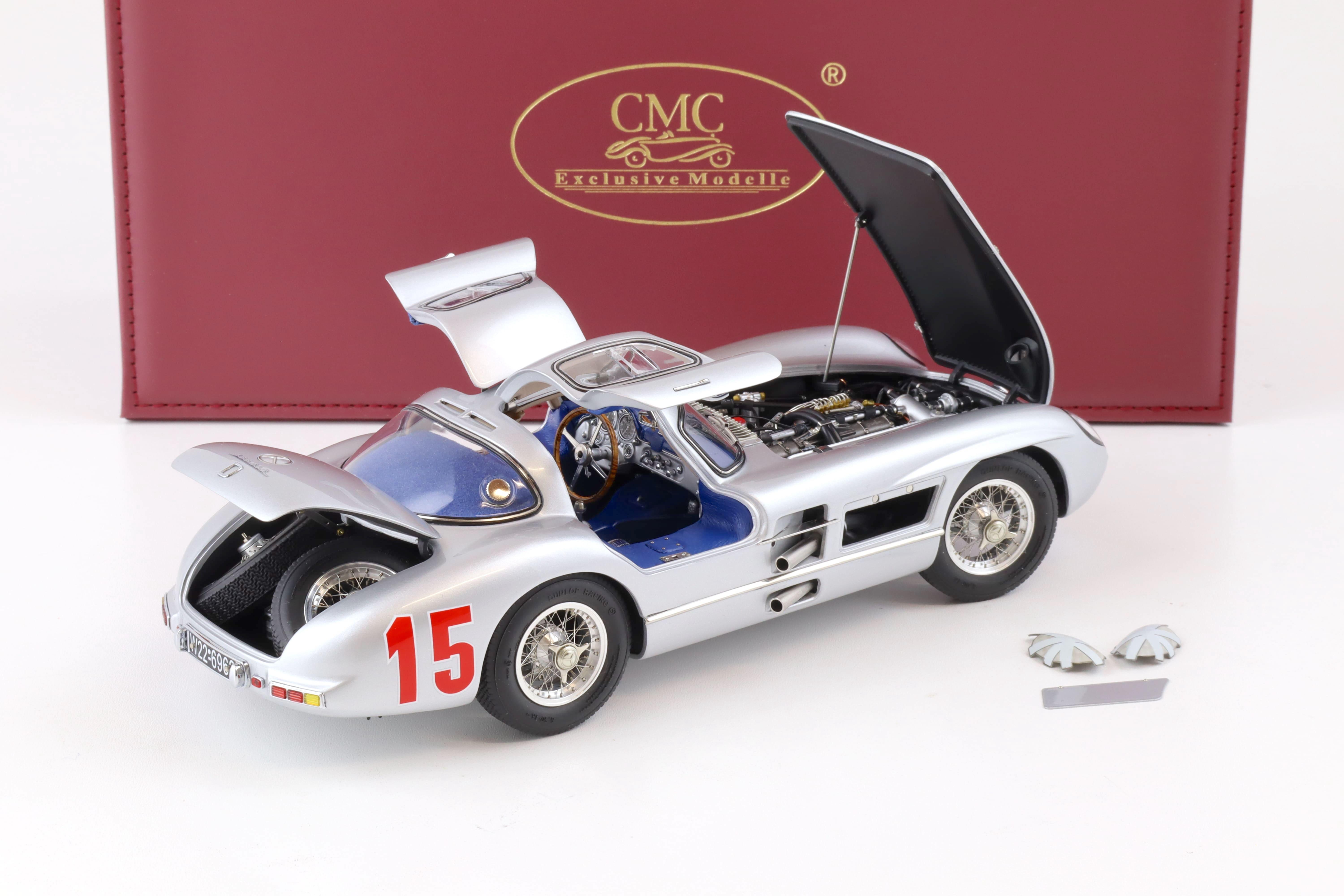 1:18 CMC Mercedes 300 SLR Uhlenhaut Coupe 1955 Großer Preis von Schweden M-244