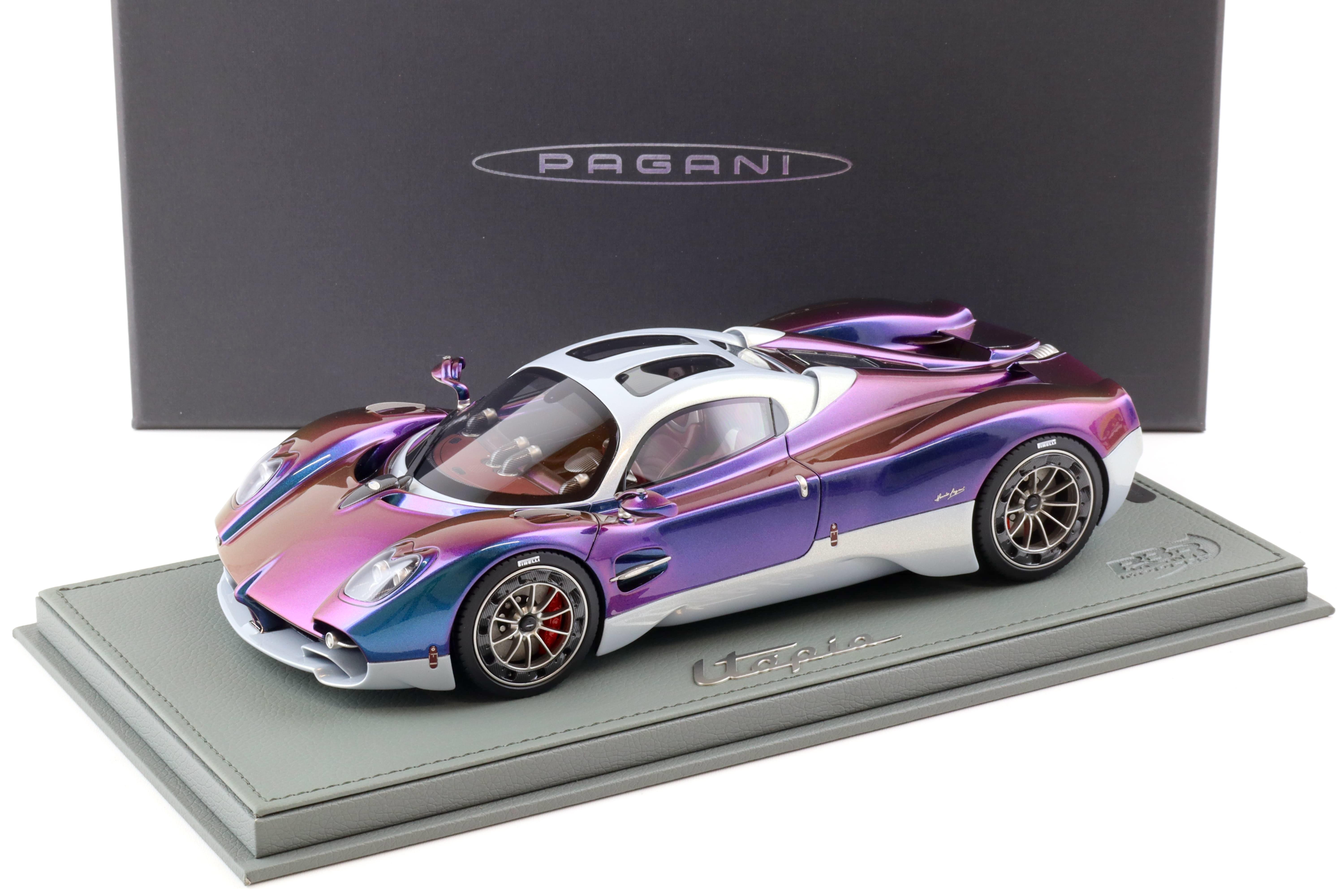 1:18 BBR Pagani Utopia Chamaleon and metallic silver - Limited 48 pcs.