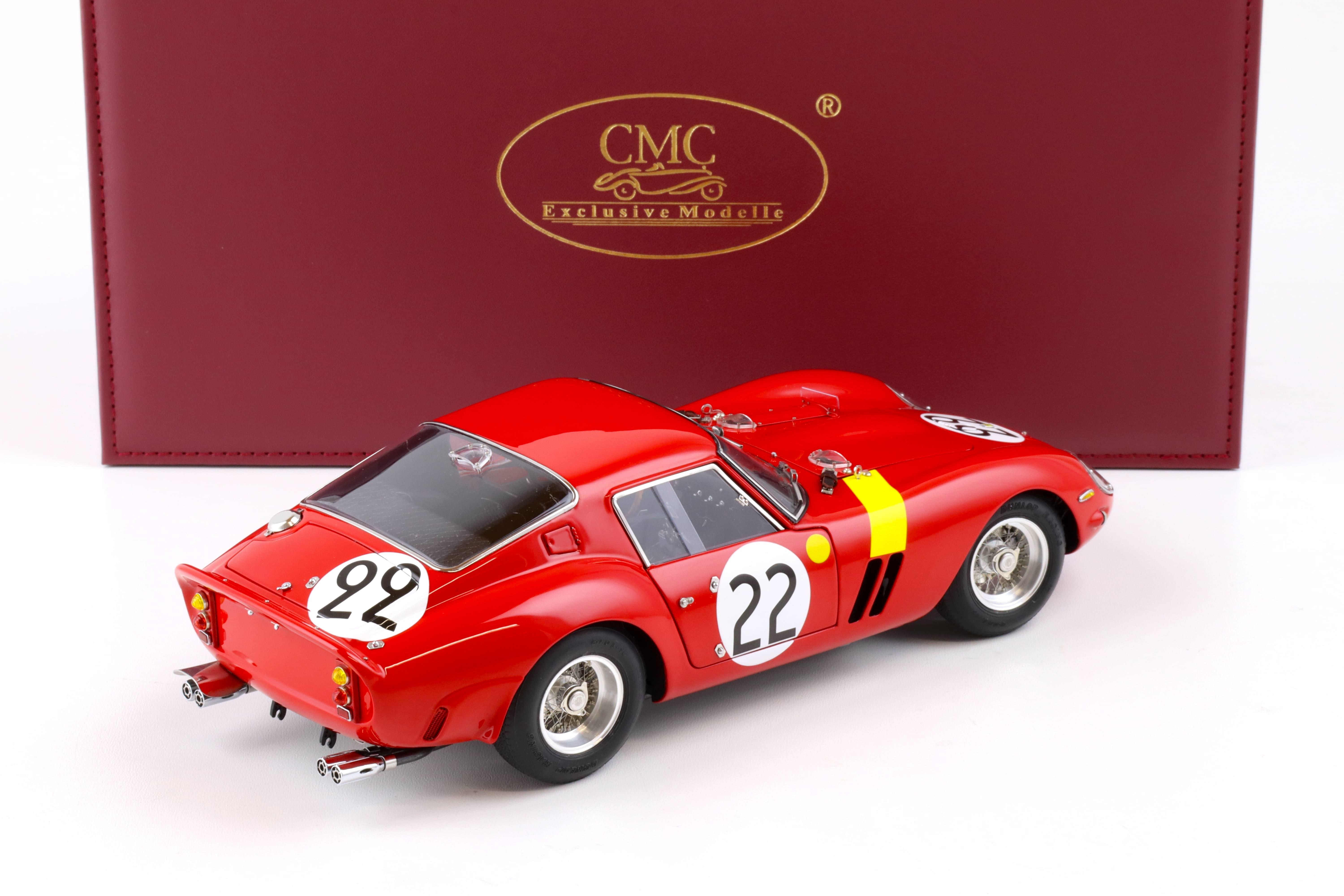 1:18 CMC Ferrari 250 GTO 24h Le Mans 1962 Beurlys/Elde/Mason #22 red M-253