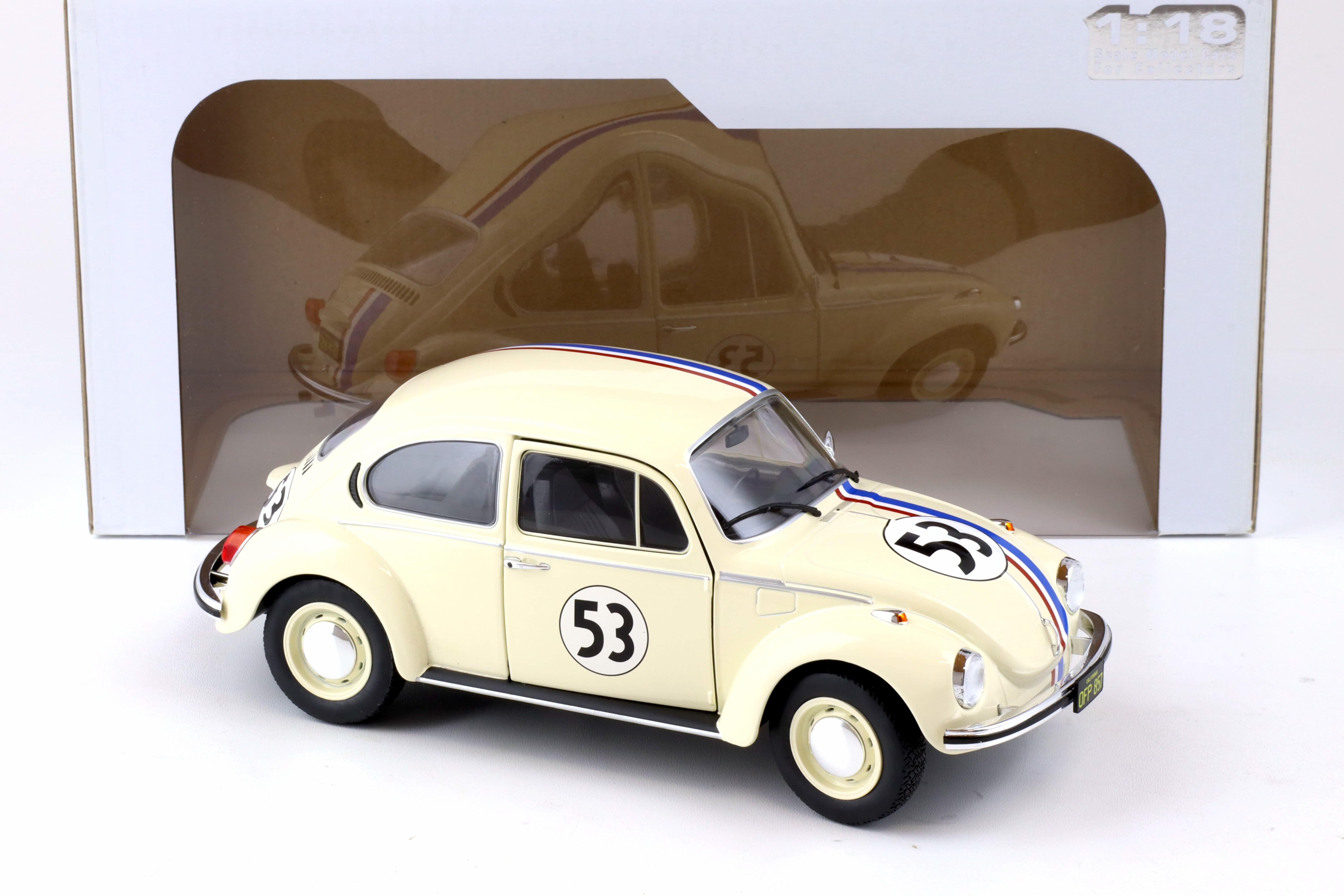 1:18 Solido VW Käfer Beetle Racer #53 beige S1800505