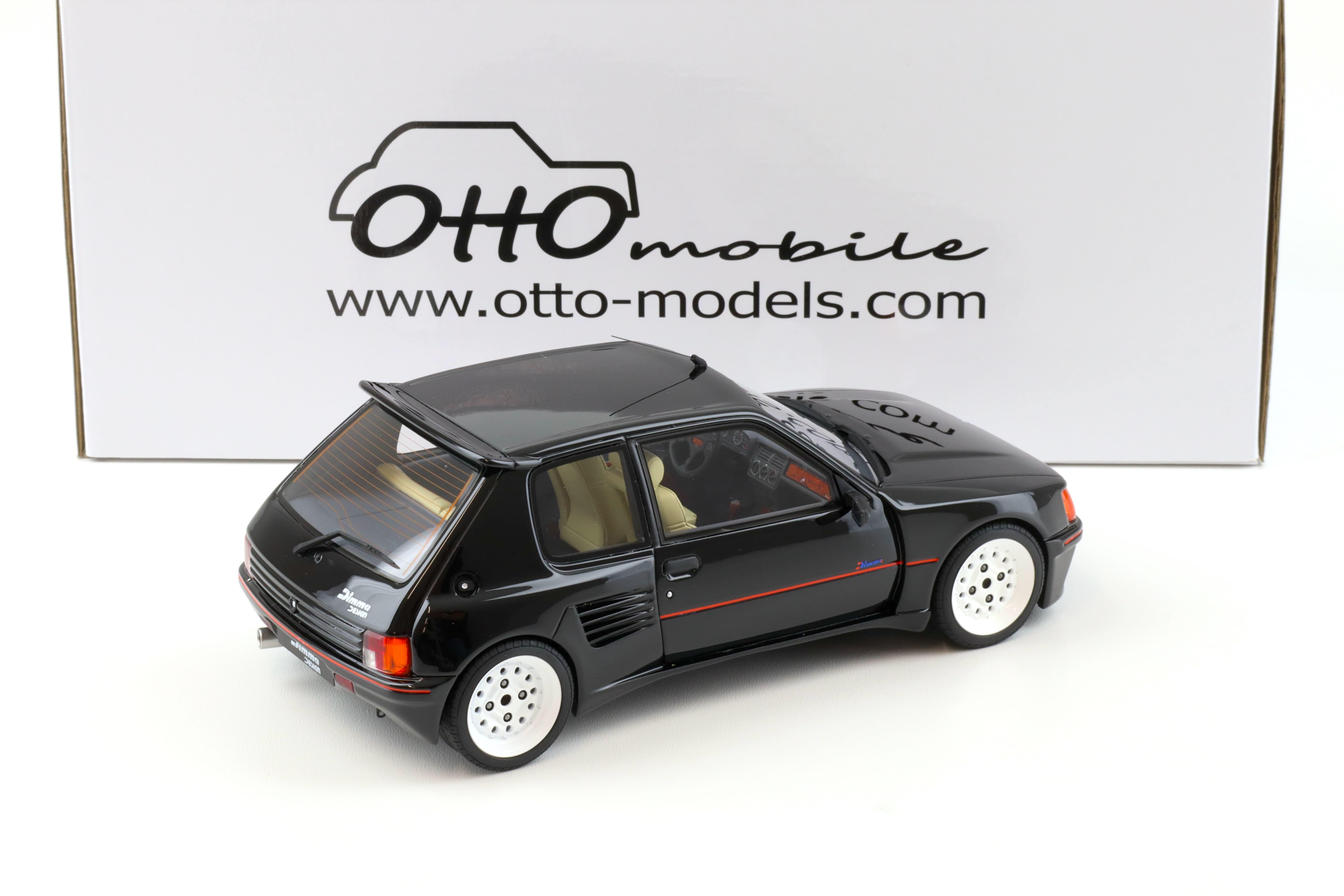 1:18 OTTO mobile OT901 Peugeot 205 Dimma black/ white wheels 1989 