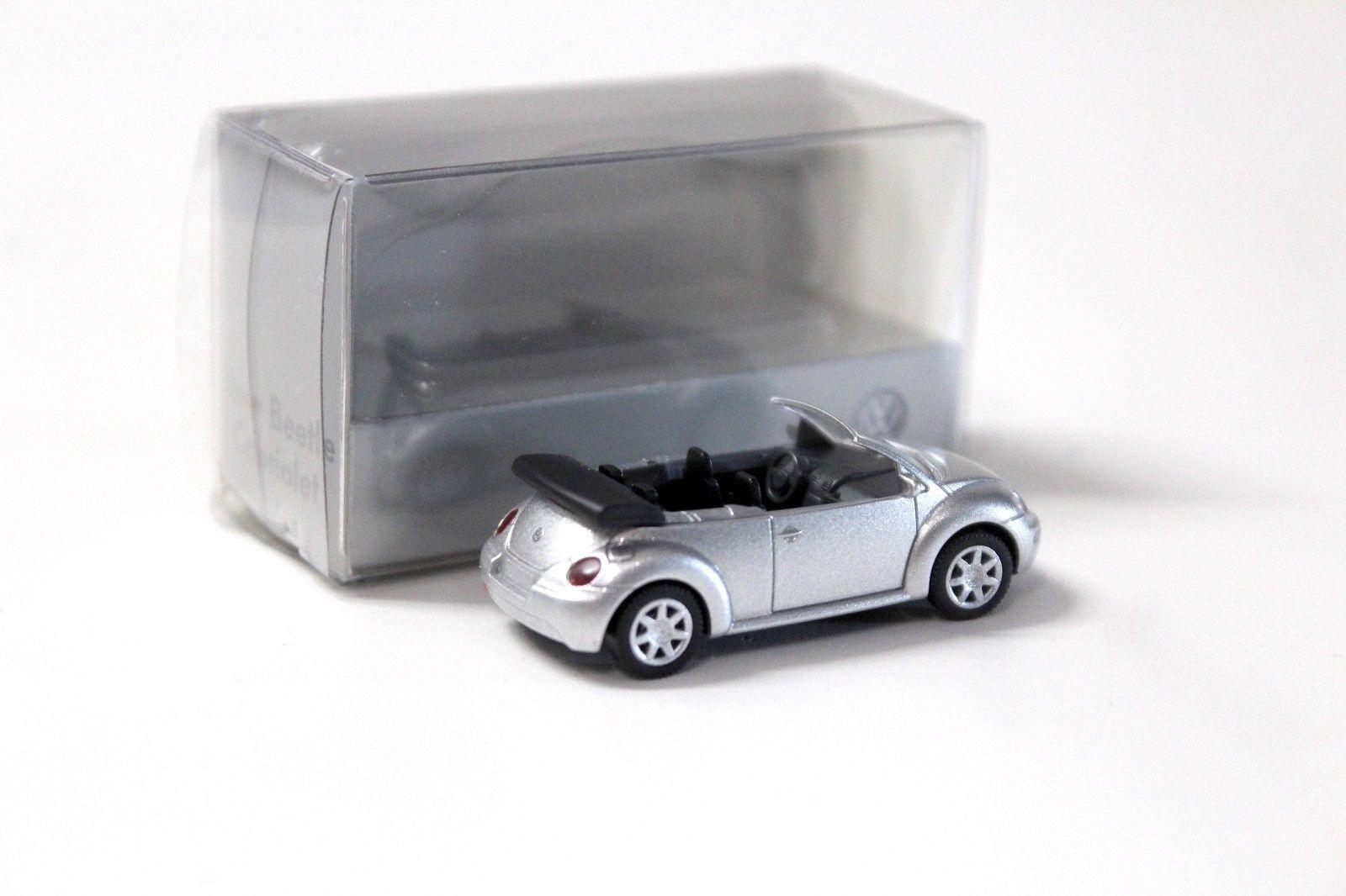 1:87 Wiking VW Beetle Cabriolet silver 