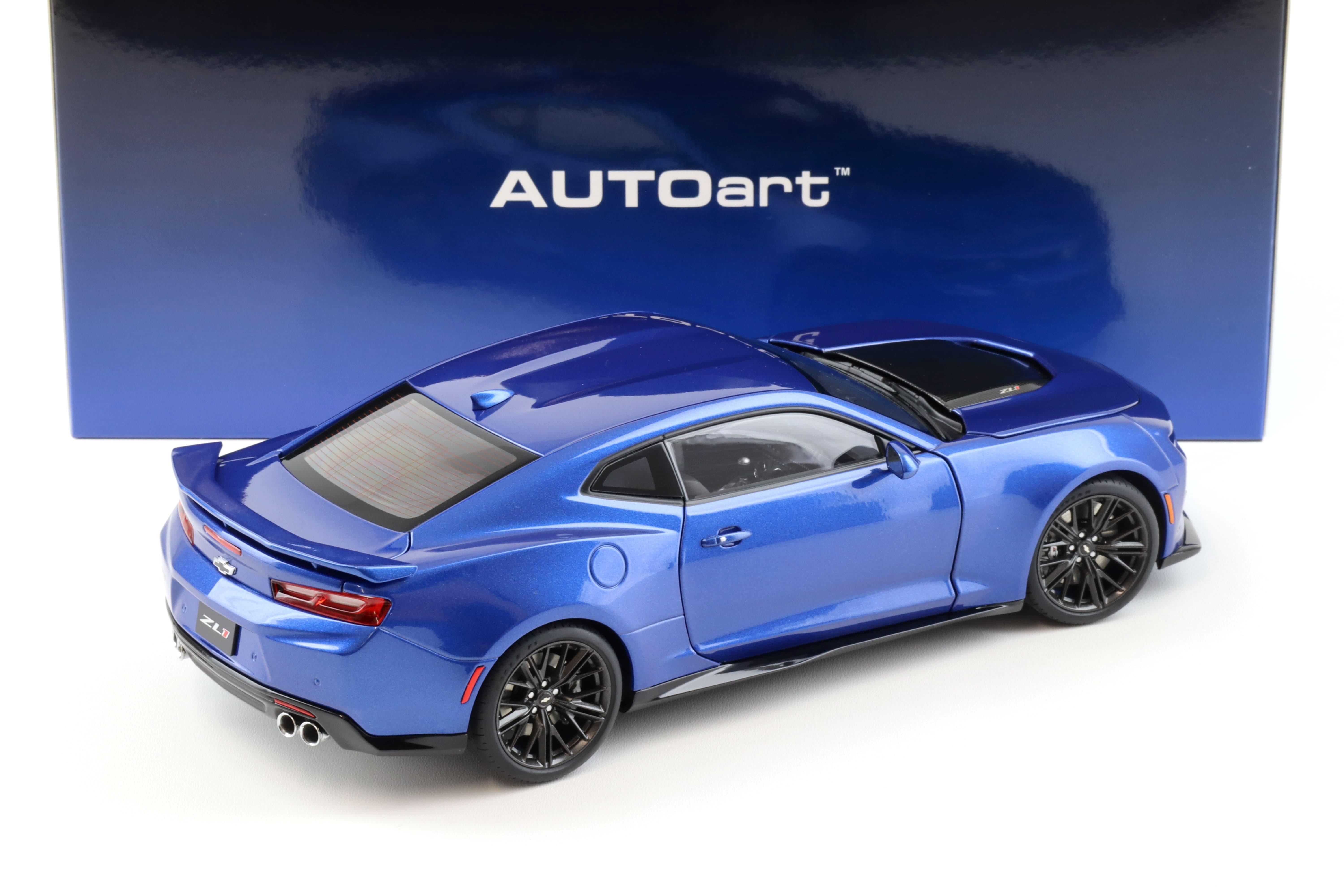 1:18 AUTOart Chevrolet Camaro ZL1 Coupe 2017 hyper blue metallic