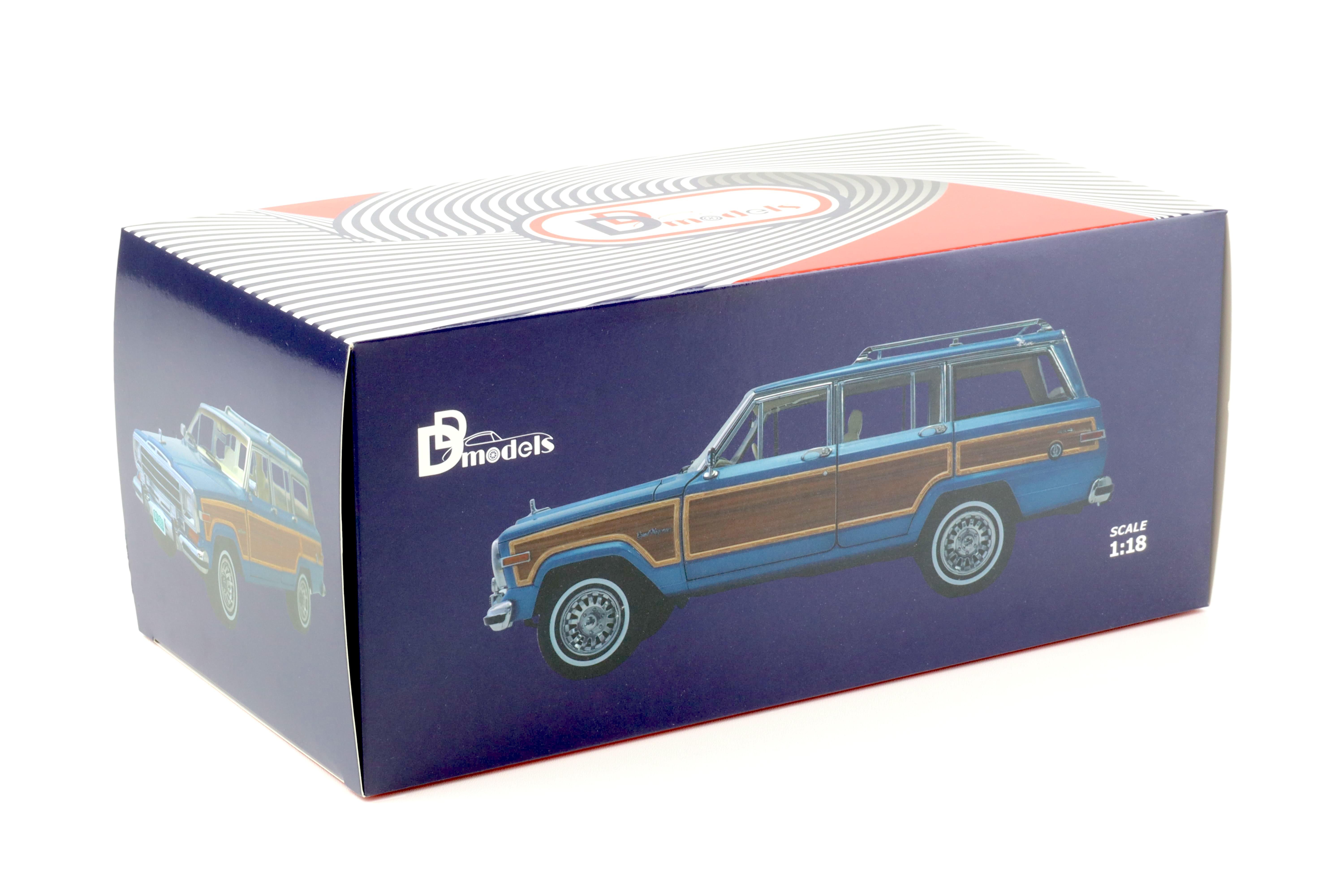 1:18 DD-Models Jeep Grand Wagoneer 1991 Spinnaker blue/ wood DO00101